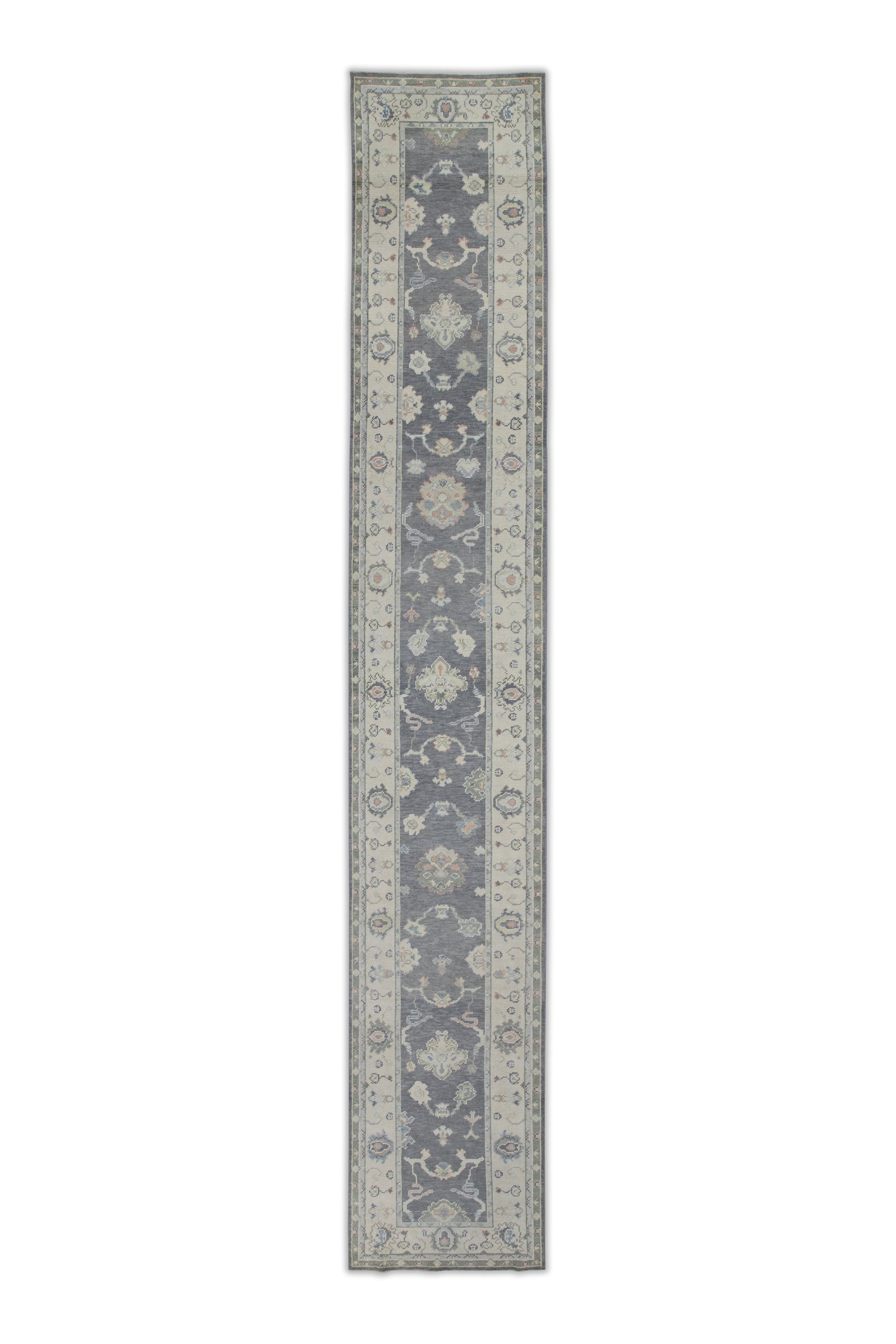 Turkish Oushak Rug 2'7" x 17'2" #7519