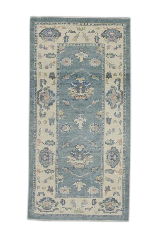 #8034 Turkish Oushak 3'1" x 7'9"