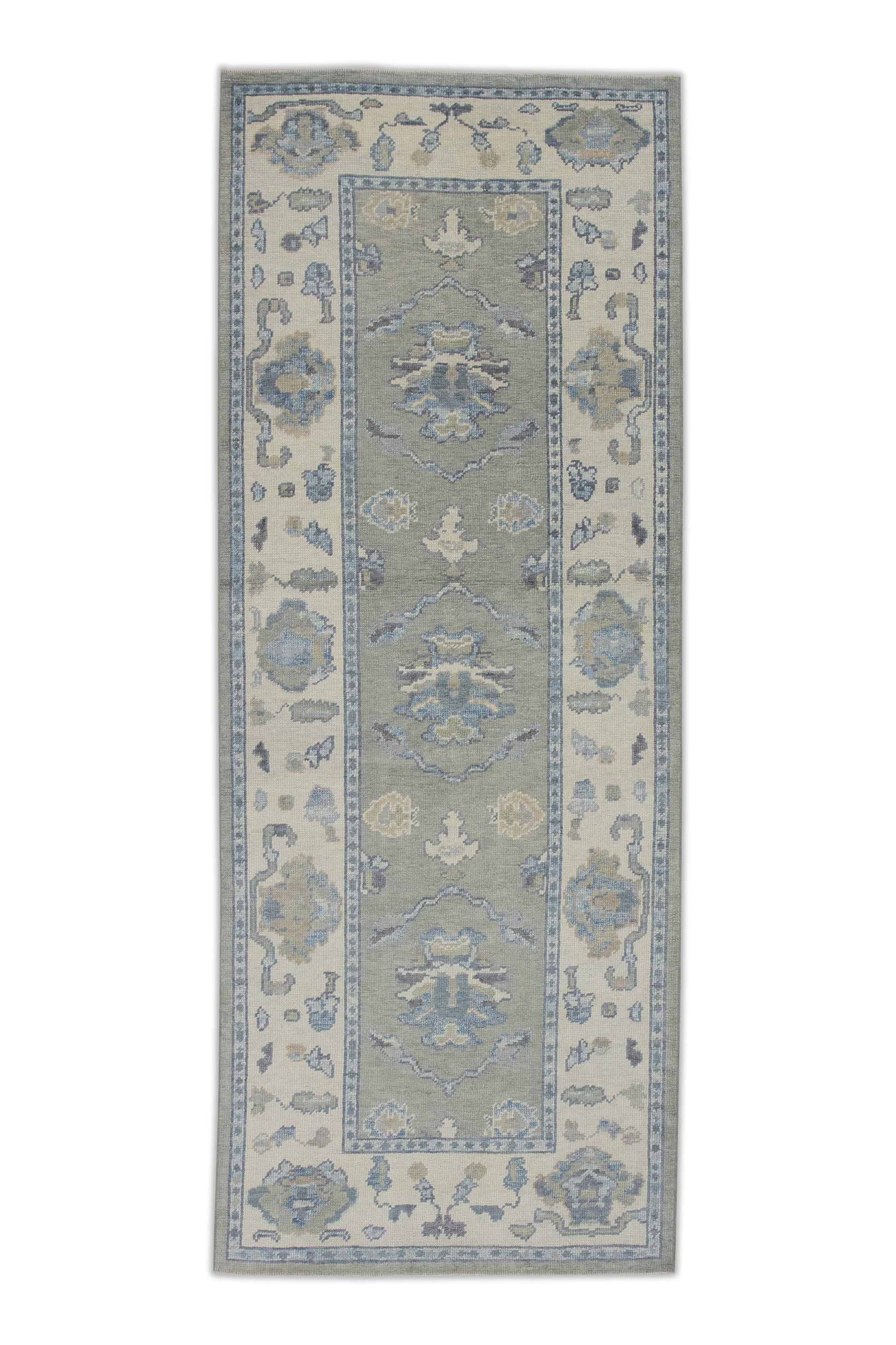 Turkish Oushak Rug 3'10" x 10'1" #7914