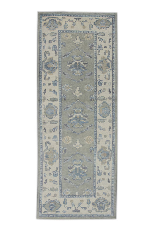 #7914 Turkish Oushak 3'10" x 10'1"