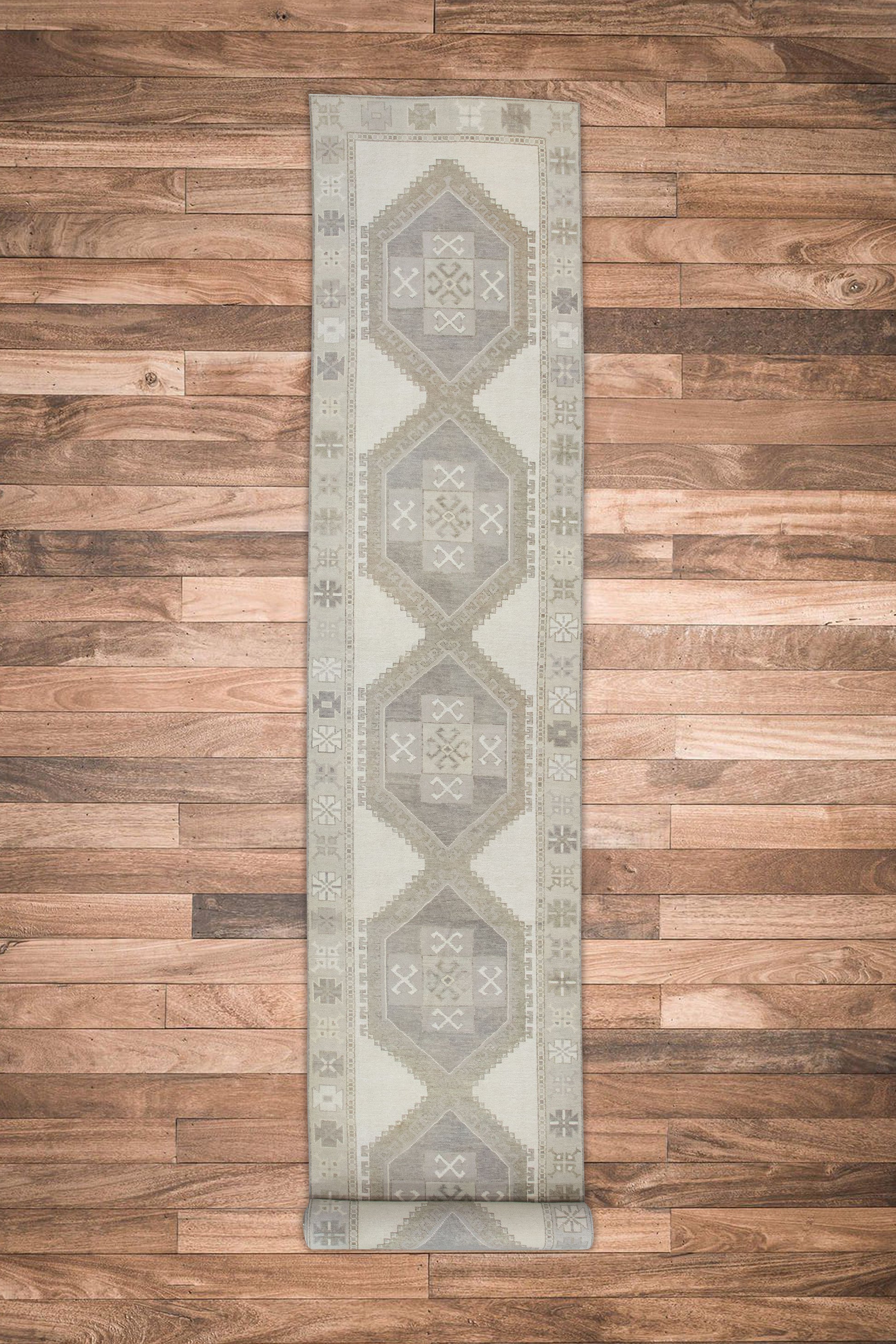 Turkish Oushak Rug 4' x 28'8" #10889