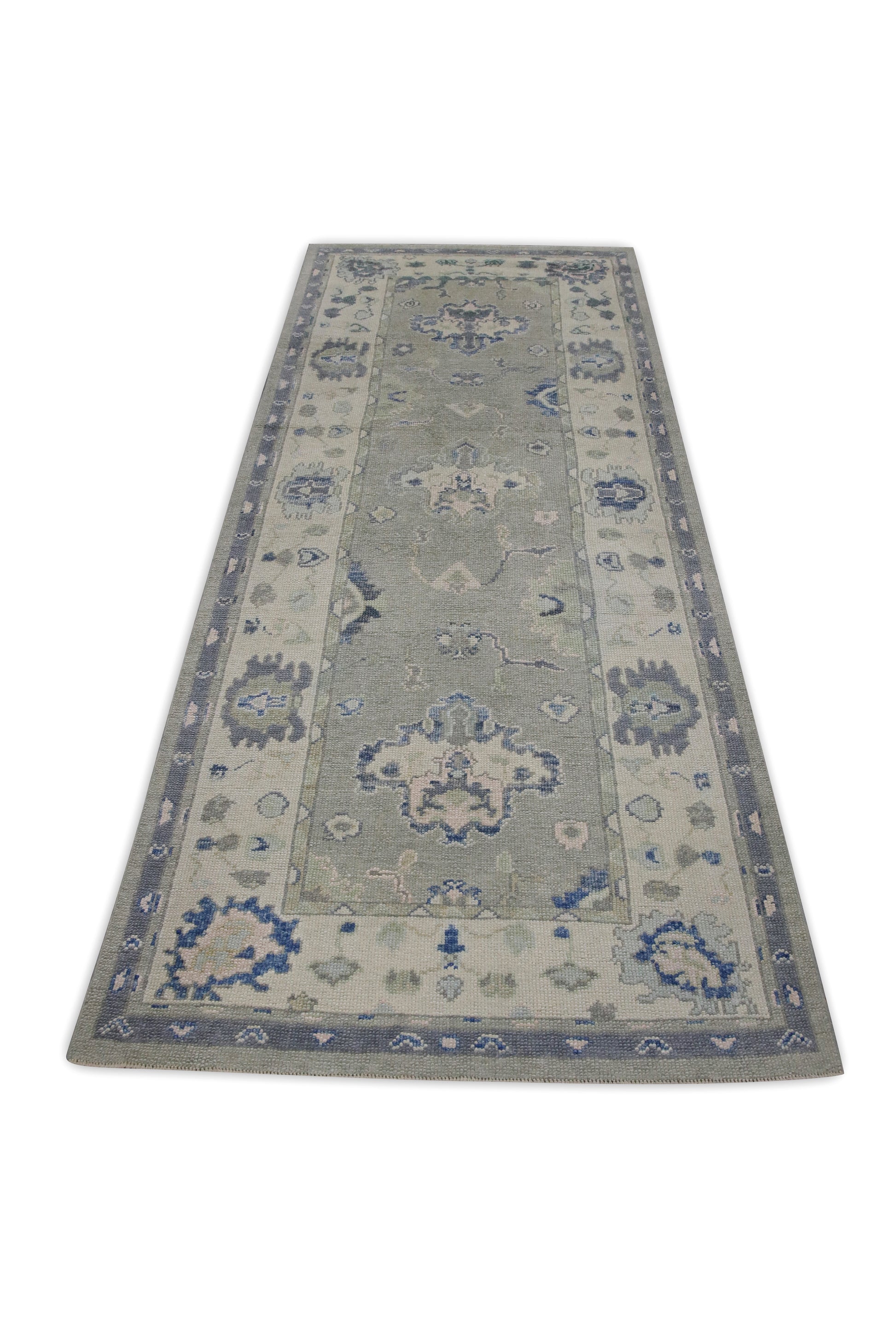 Turkish Oushak Rug 3'10" x 9'7" #7653