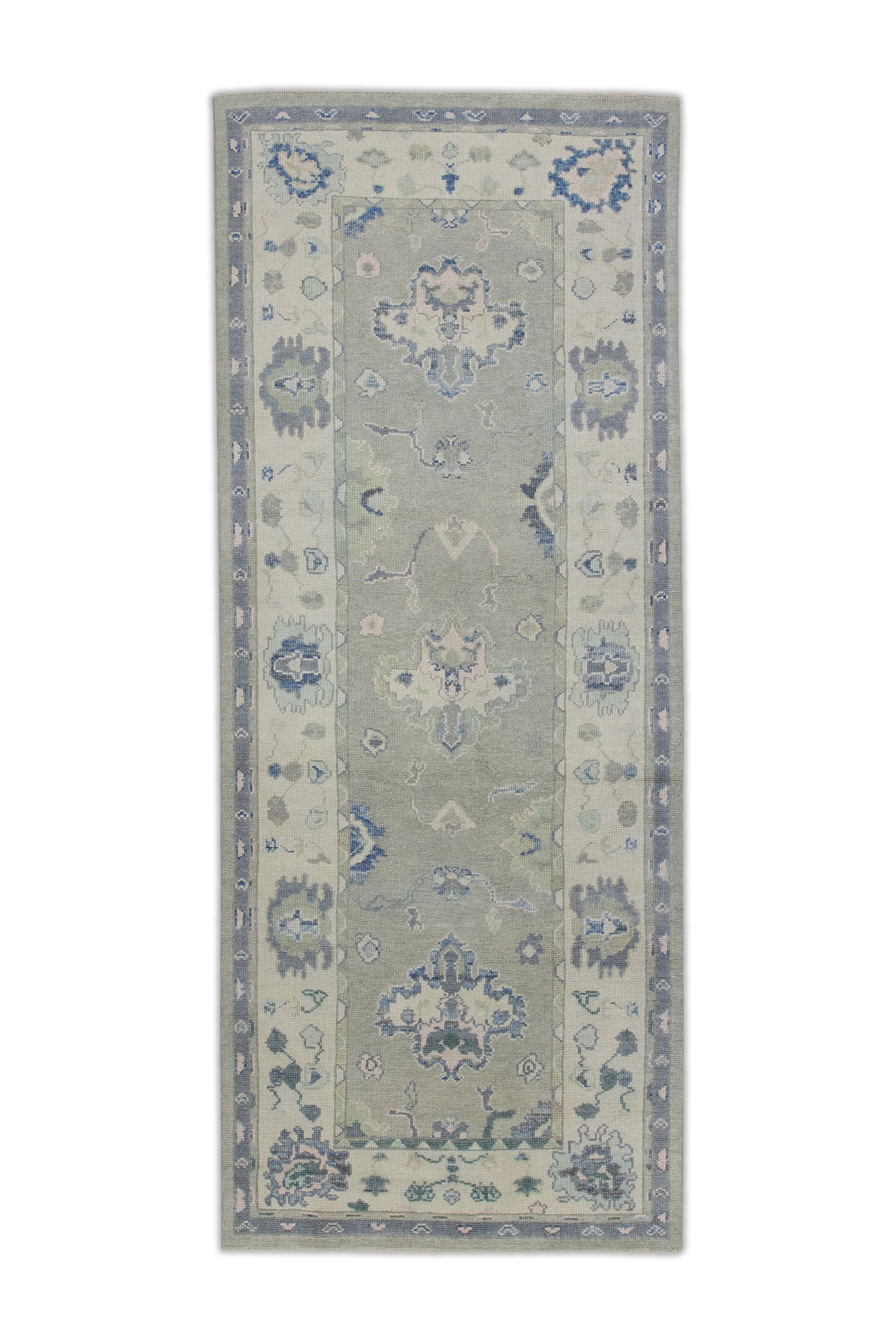 Turkish Oushak Rug 3'10" x 9'7" #7653