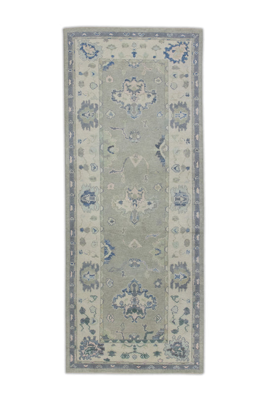 #7653 Turkish Oushak 3'10" x 9'7"