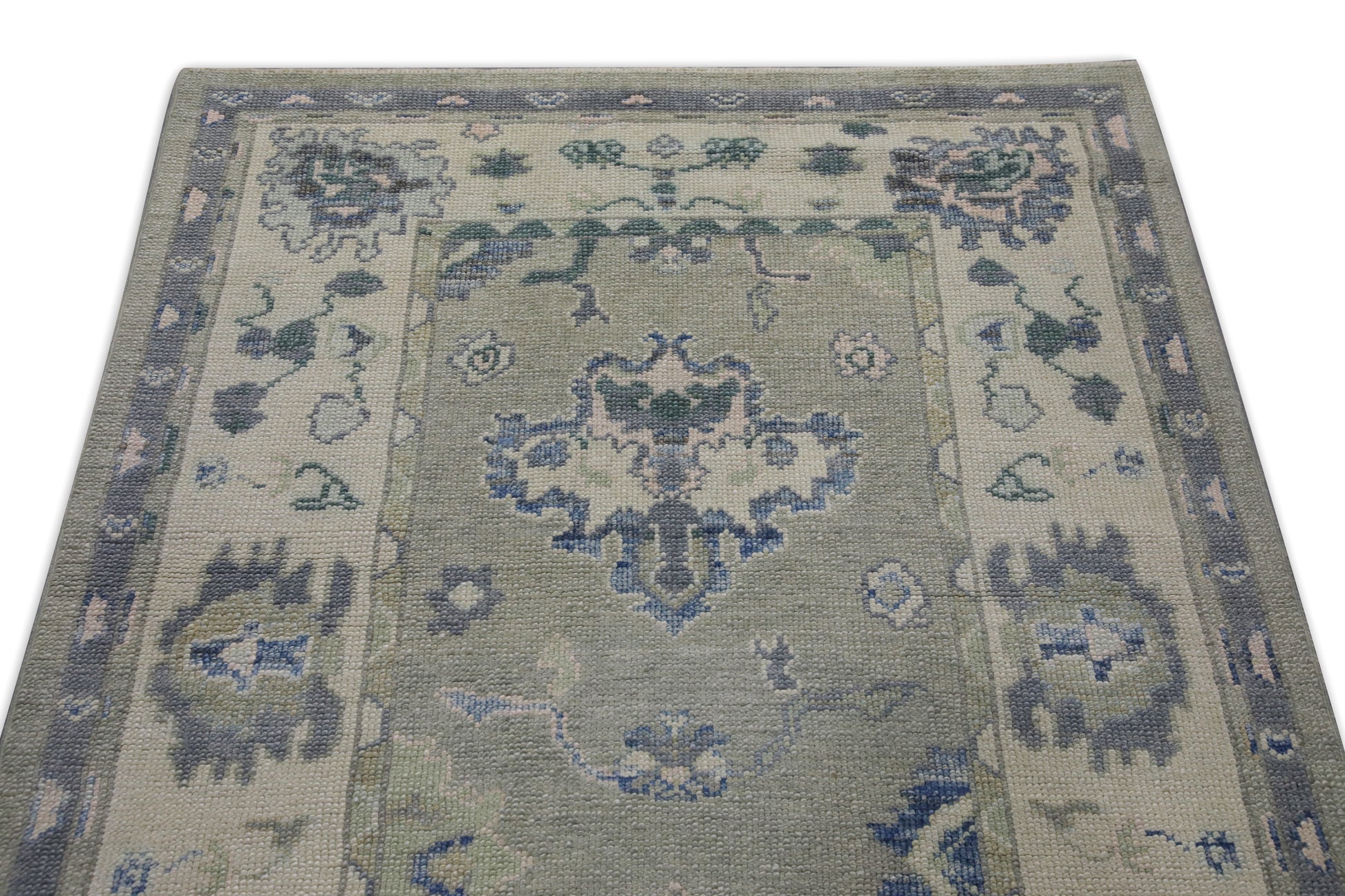 Turkish Oushak Rug 3'10" x 9'7" #7653