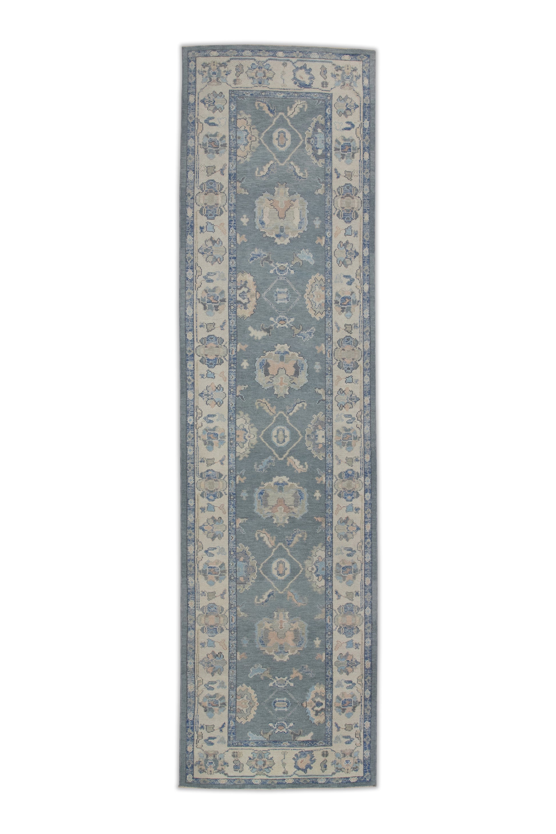 Turkish Oushak Rug 3'11" x 14'9" #7652