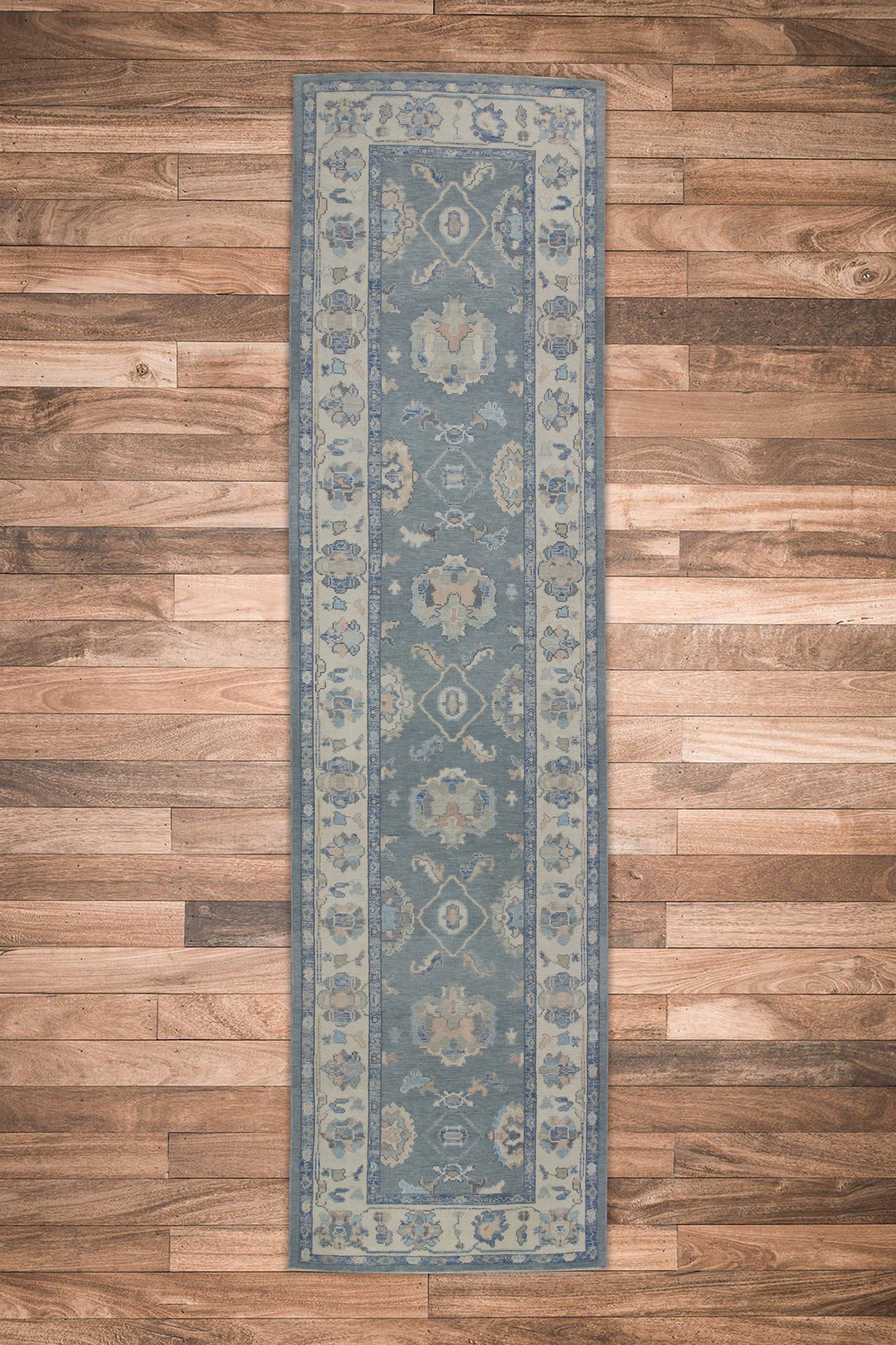 Turkish Oushak Rug 3'11" x 14'9" #7652