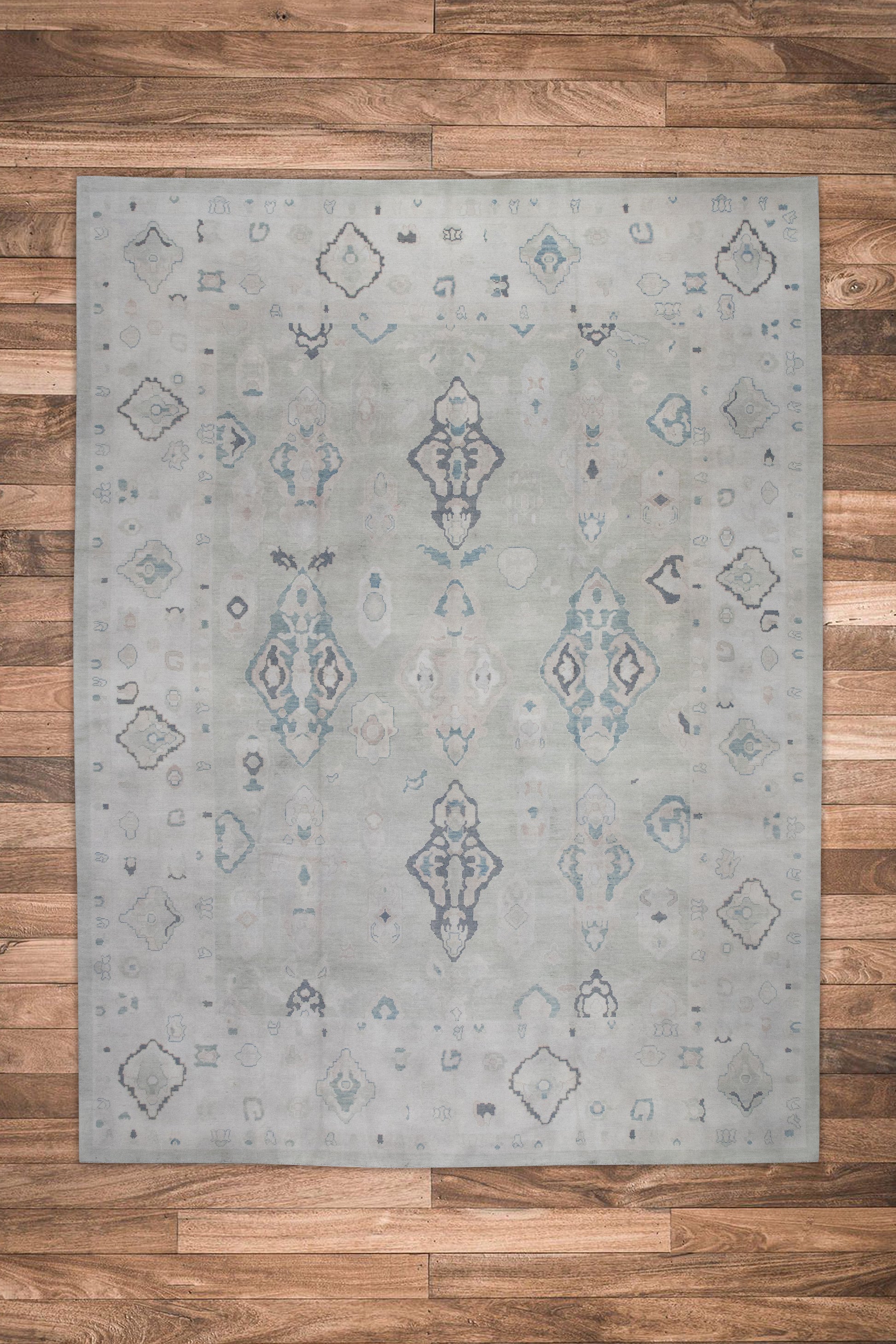 Turkish Oushak Rug 12'4" x 15'4" #8037