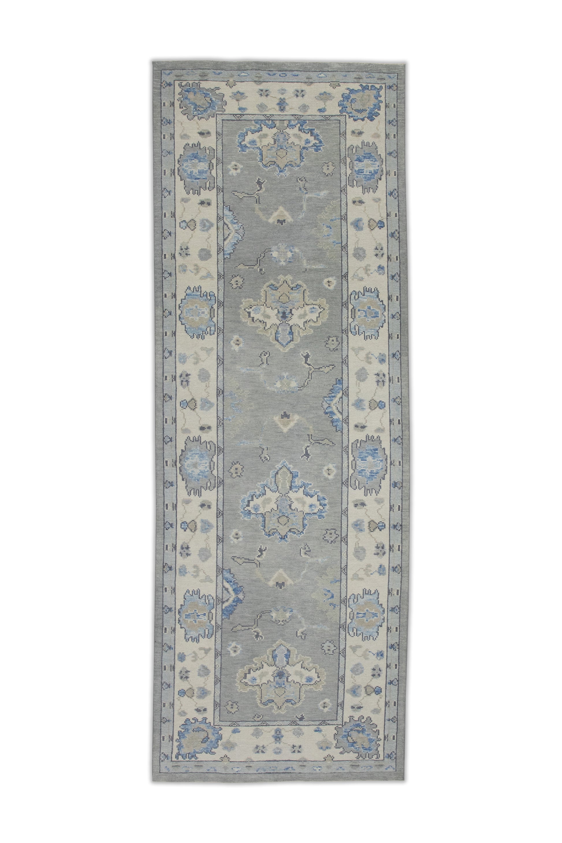 Turkish Oushak Rug 4' x 11'4" #7985