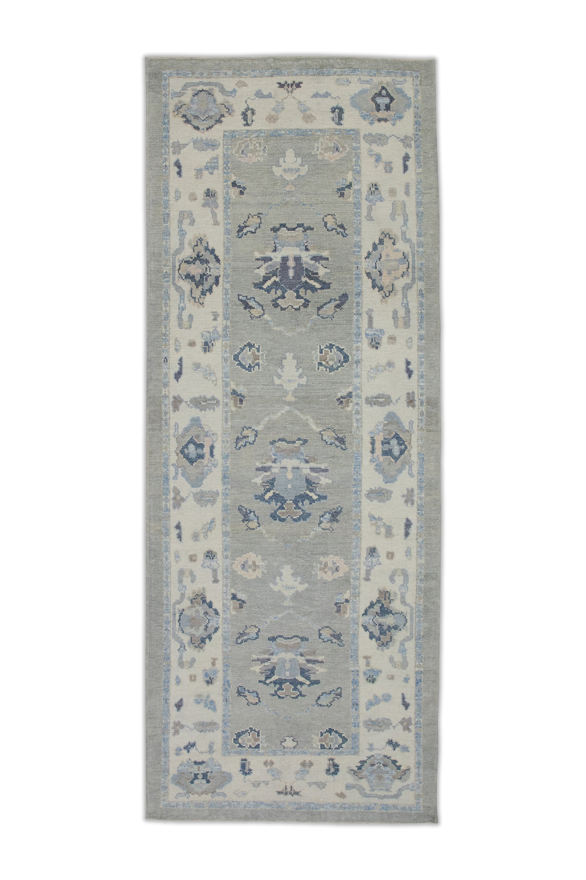 Turkish Oushak Rug  4'1" x 10'6" #8203