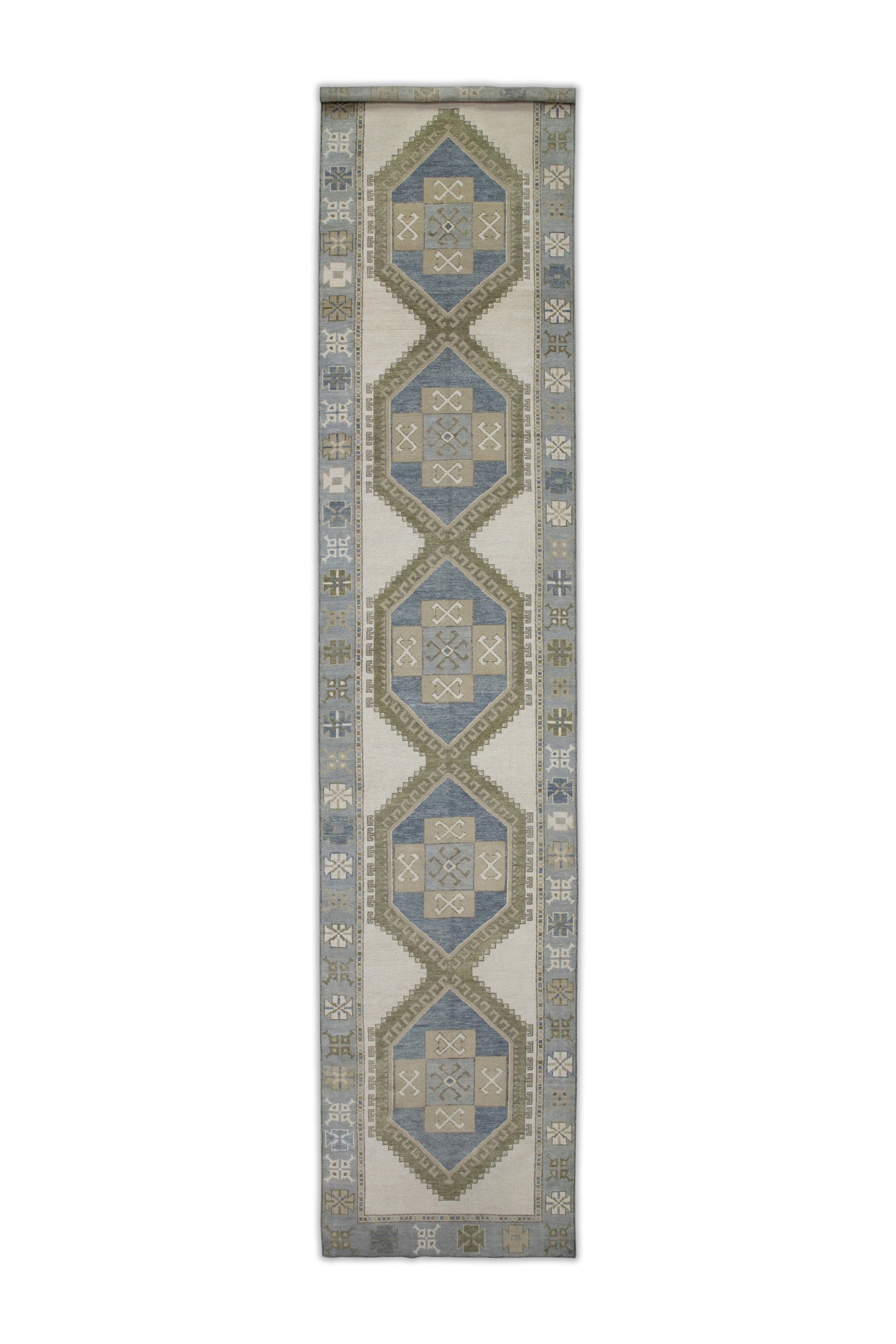 Turkish Oushak Rug 3'11" x 18'3" #8478