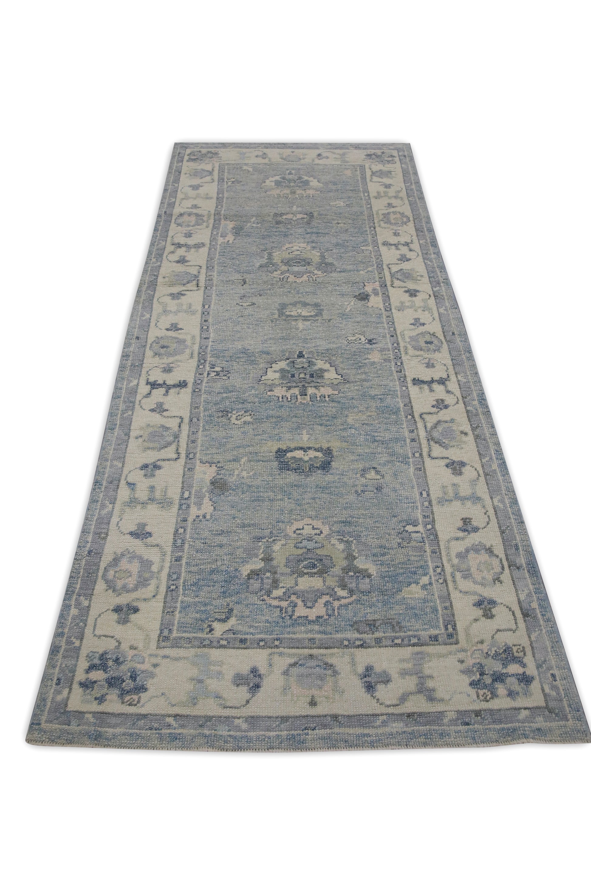 Turkish Oushak Rug 3'9" x 9'3" #7521