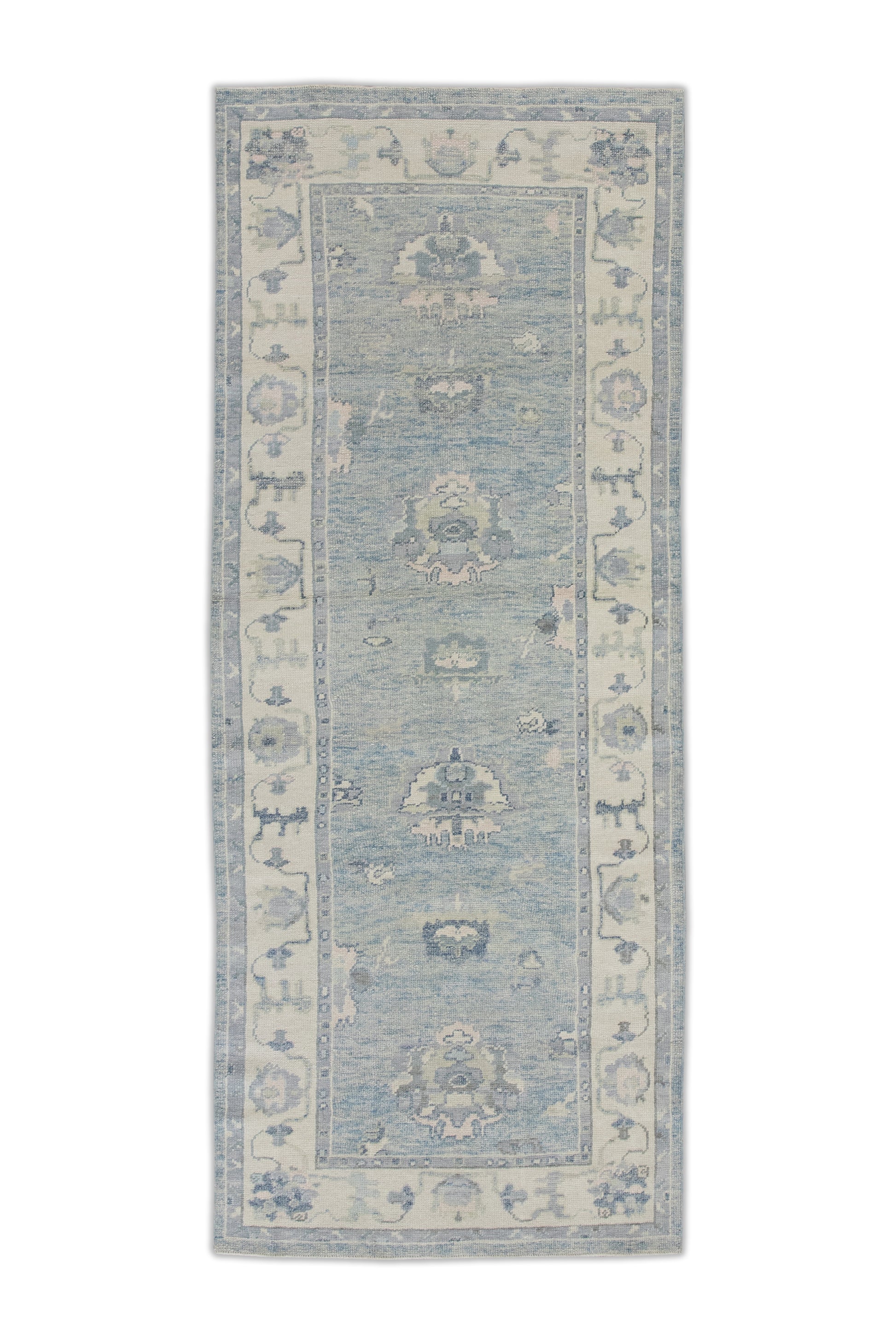 Turkish Oushak Rug 3'9" x 9'3" #7521
