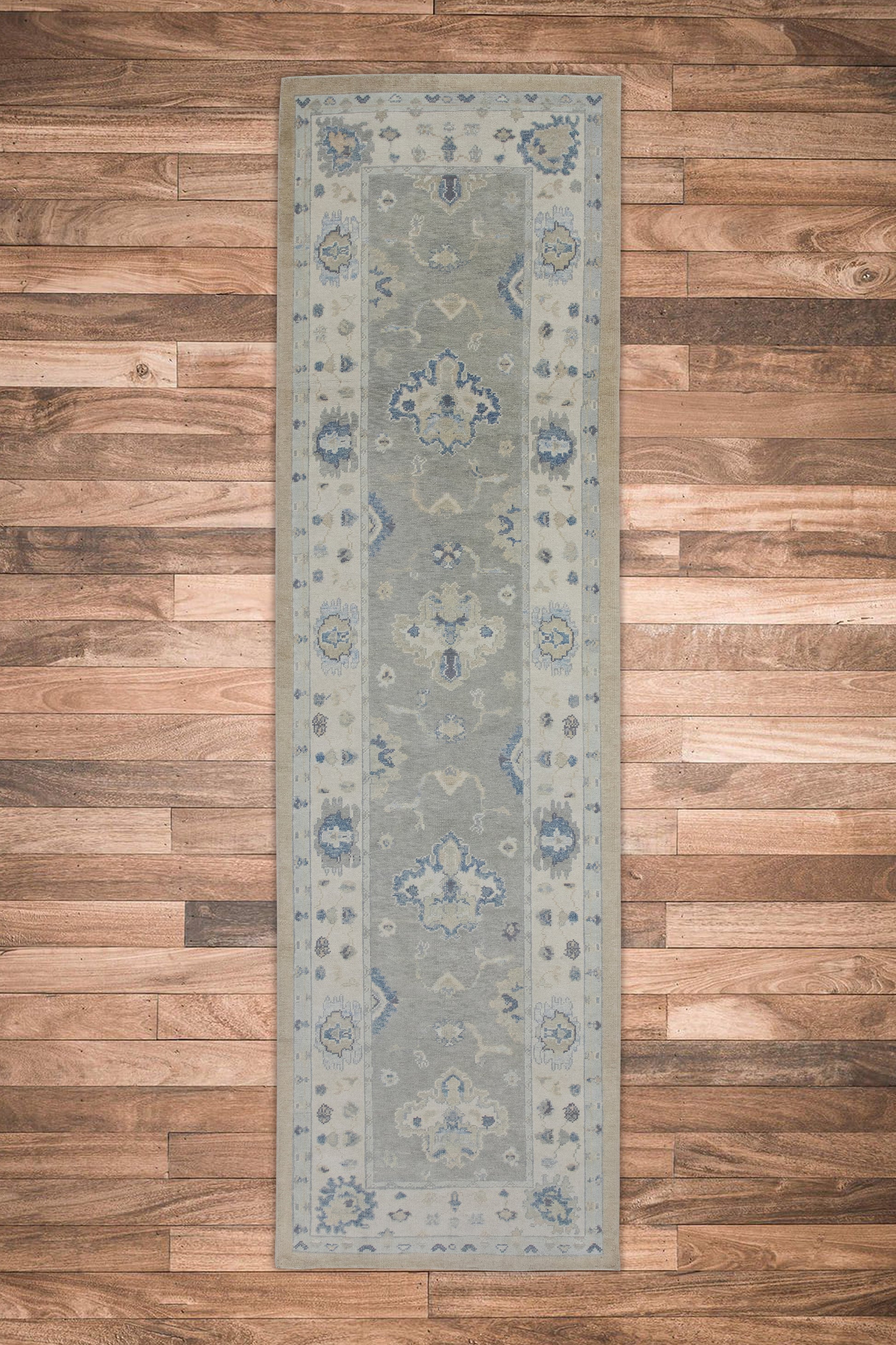Turkish Oushak Rug 3'10" x 13'6" #7507
