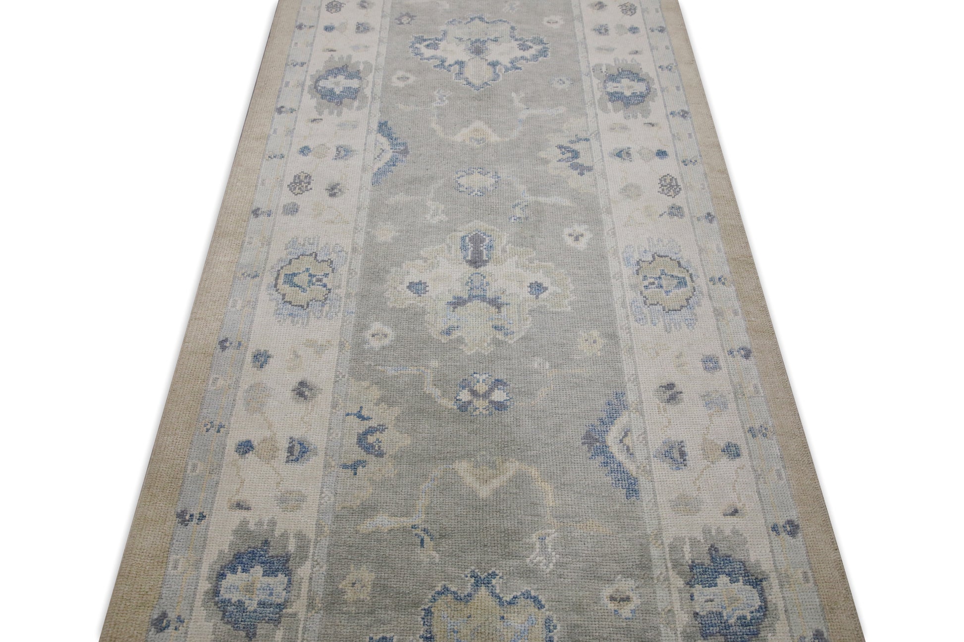 Turkish Oushak Rug 3'10" x 13'6" #7507