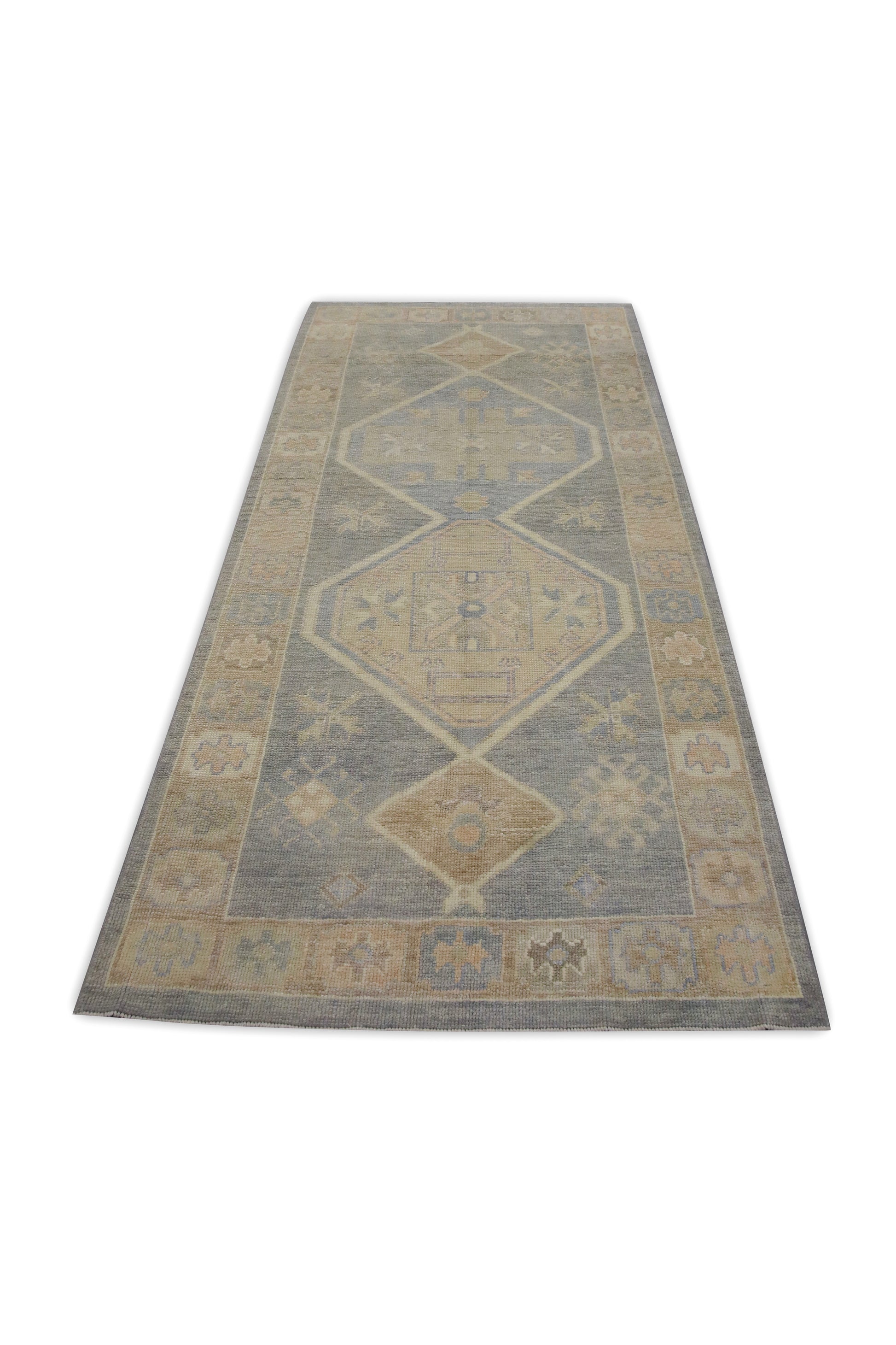 Turkish Oushak Rug 3'9" x 8'6" #8632