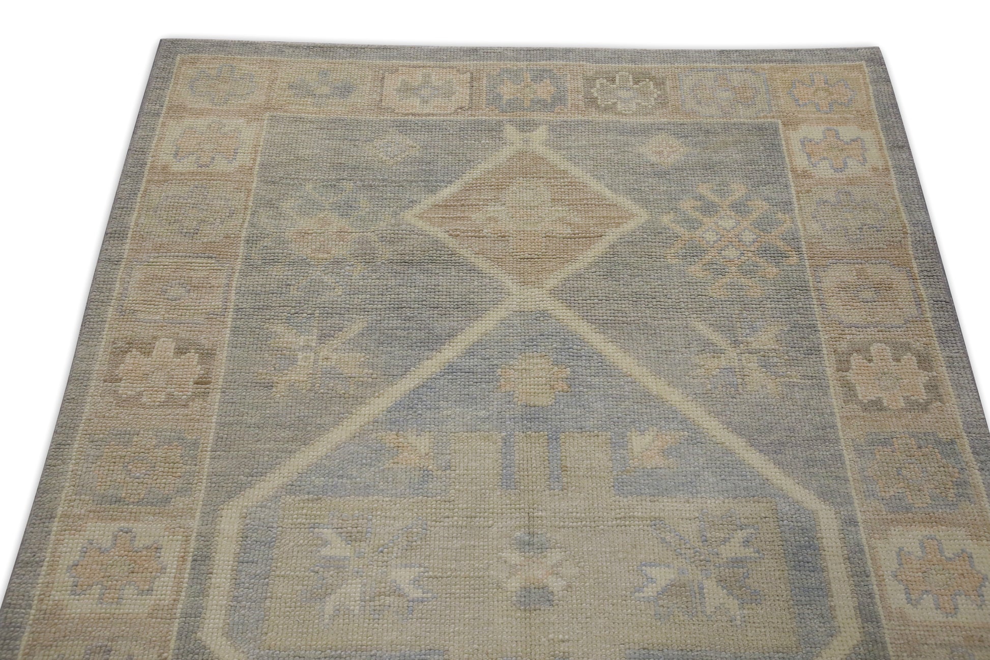 Turkish Oushak Rug 3'9" x 8'6" #8632