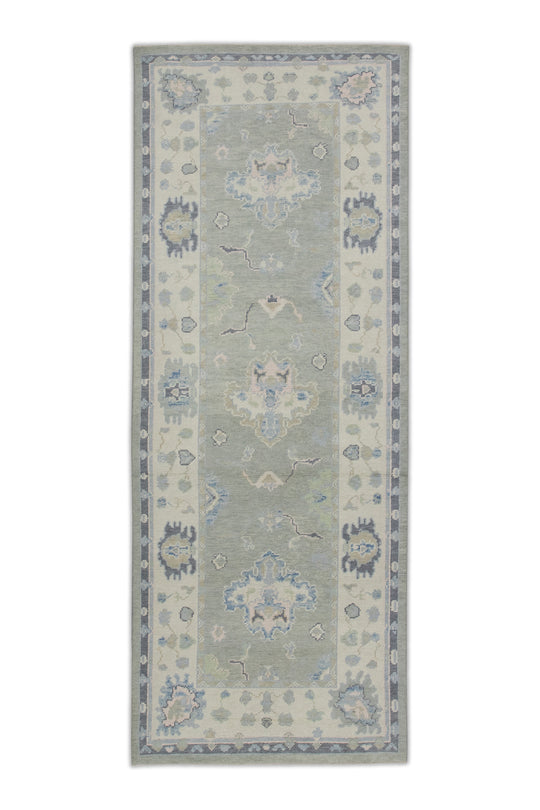 #7633 Turkish Oushak 3'11" x 10'1"