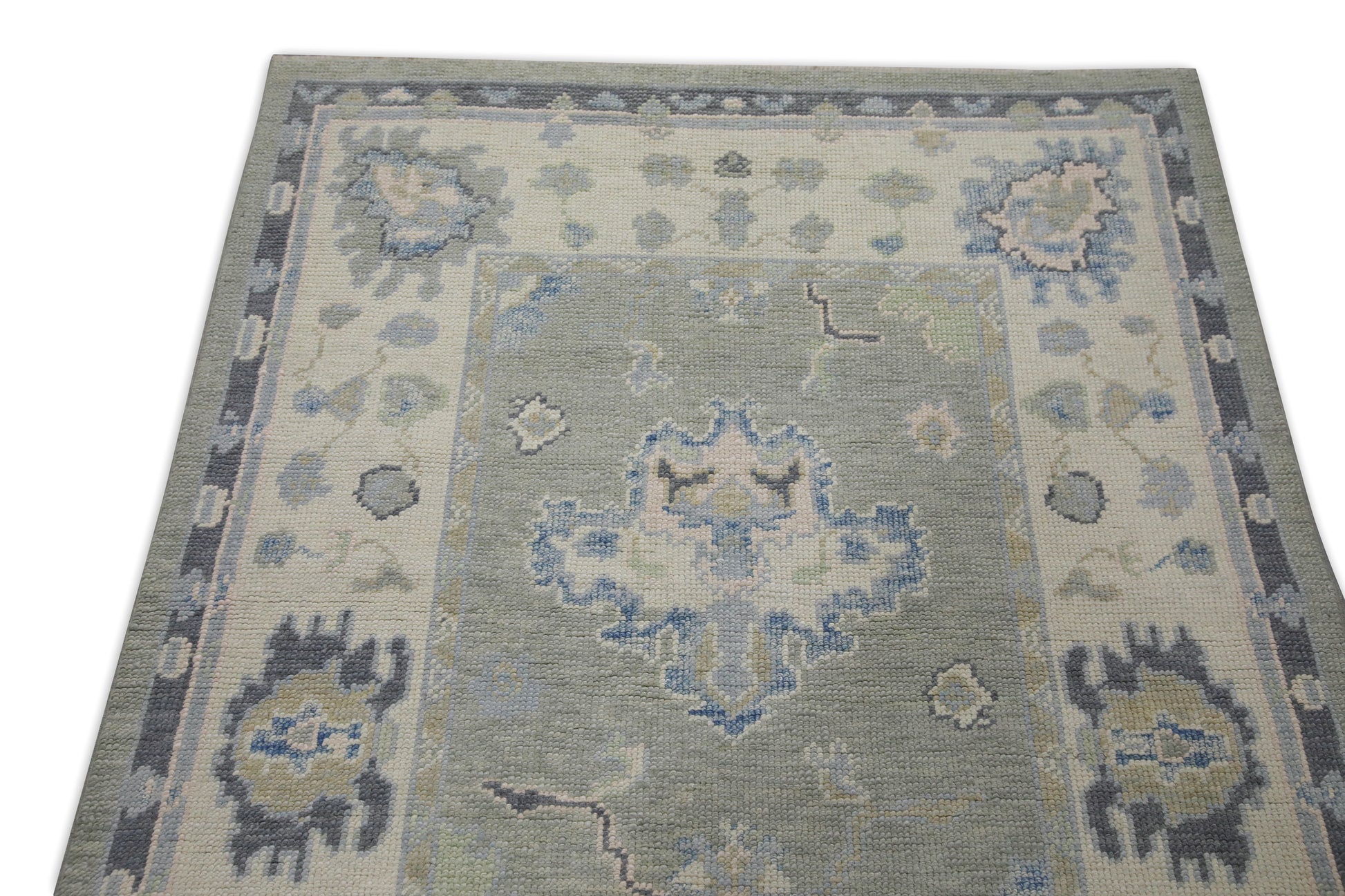 Turkish Oushak Rug 3'11" x 10'1" #7633
