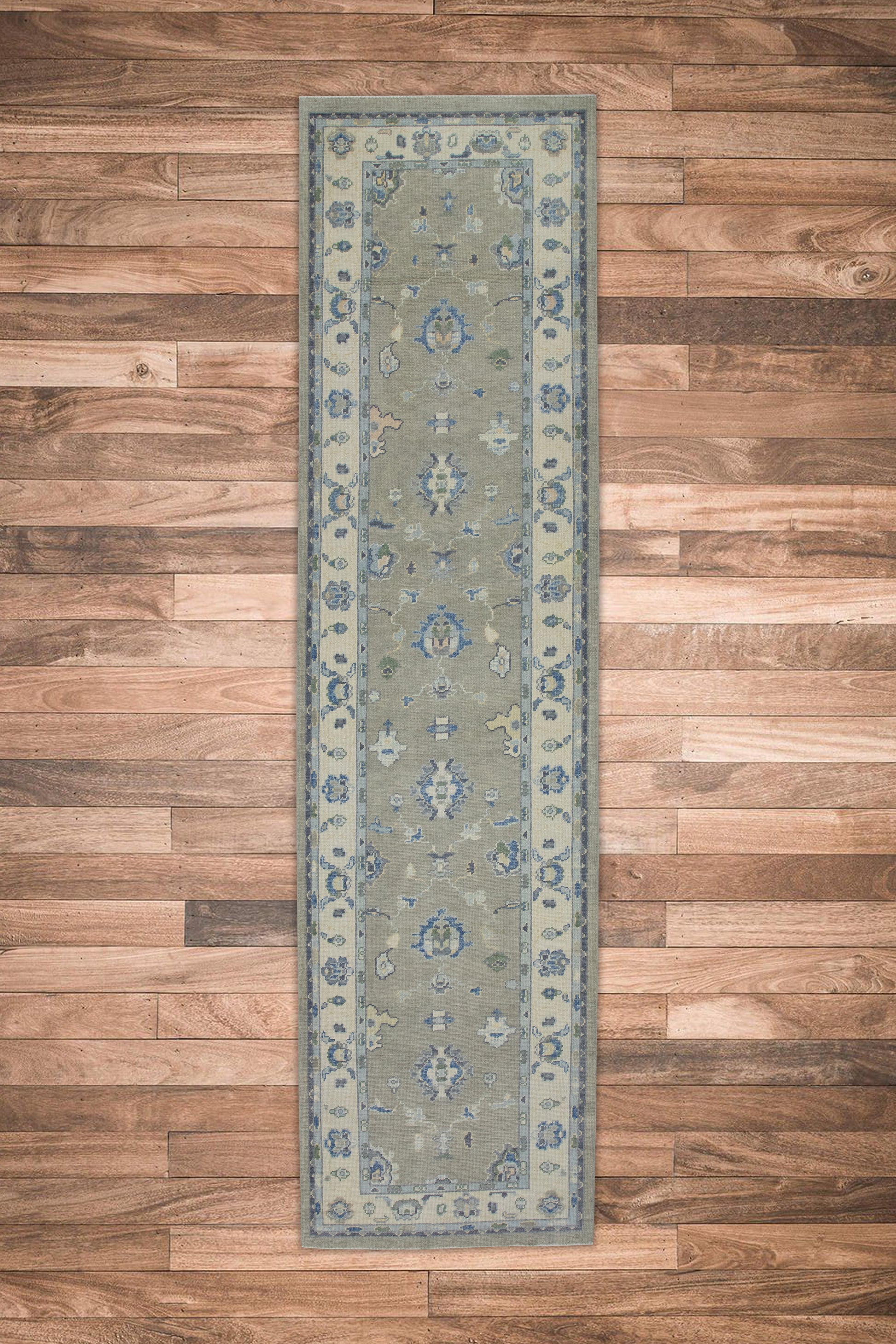 Turkish Oushak Rug 3'8" x 14'4" #8048