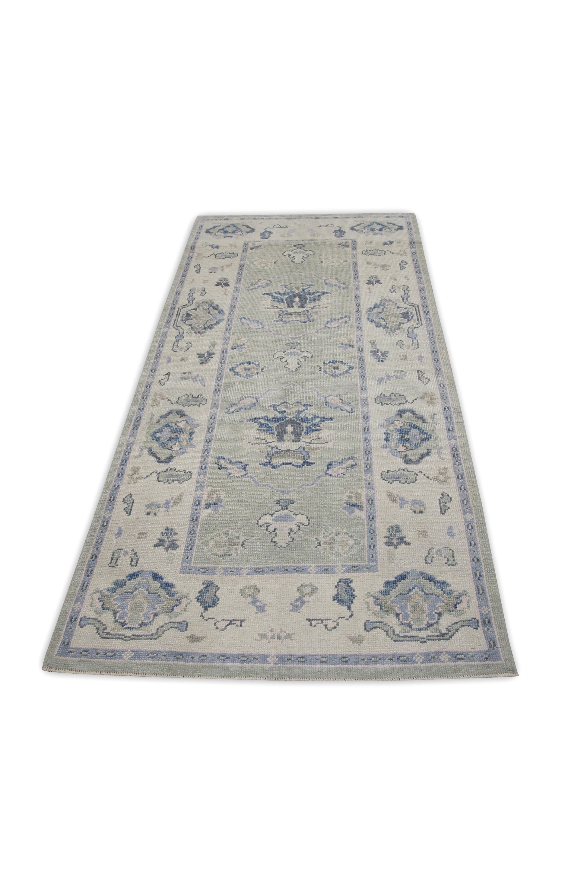 Turkish Oushak Rug 3'8" x 7'8" #7921