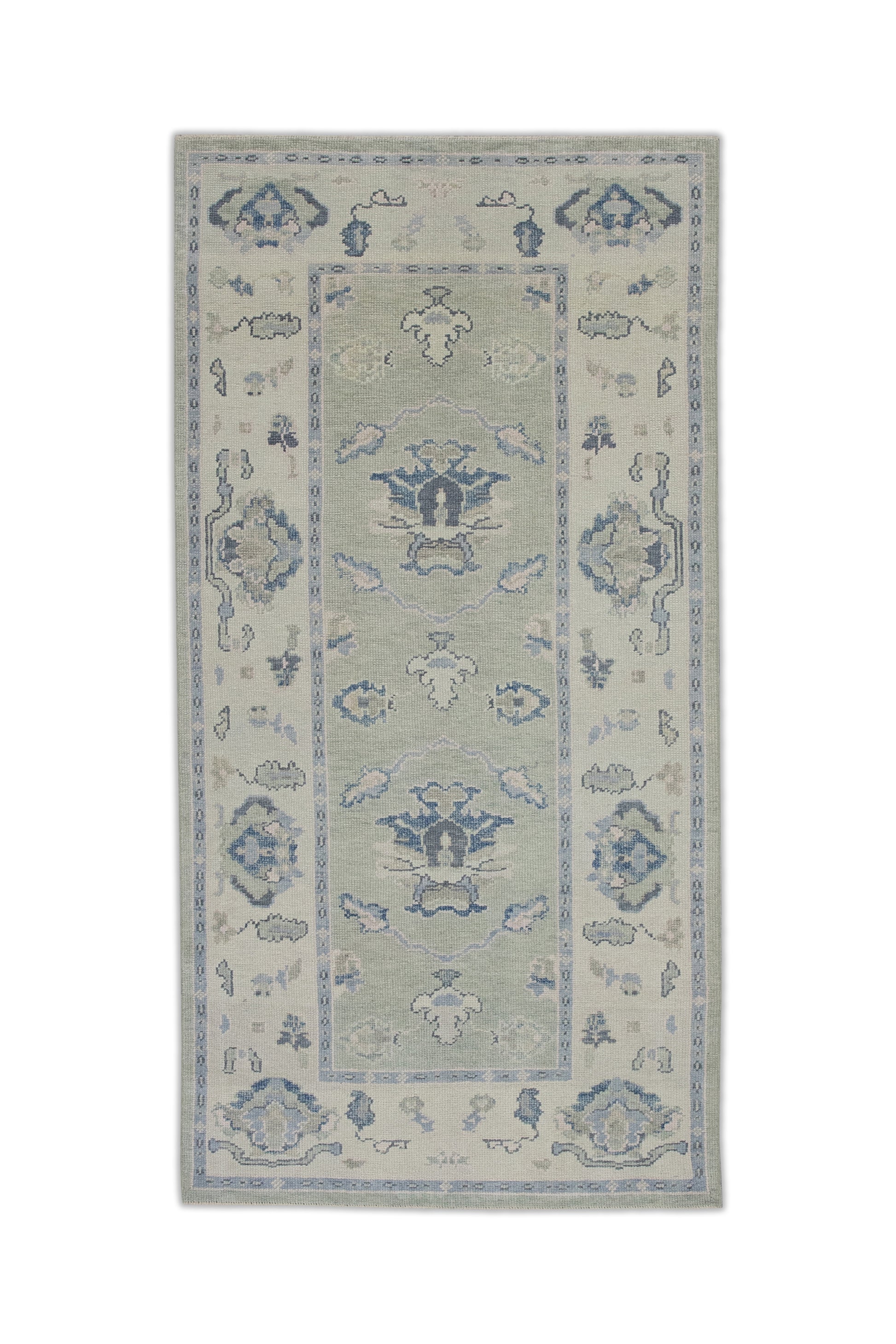 Turkish Oushak Rug 3'8" x 7'8" #7921