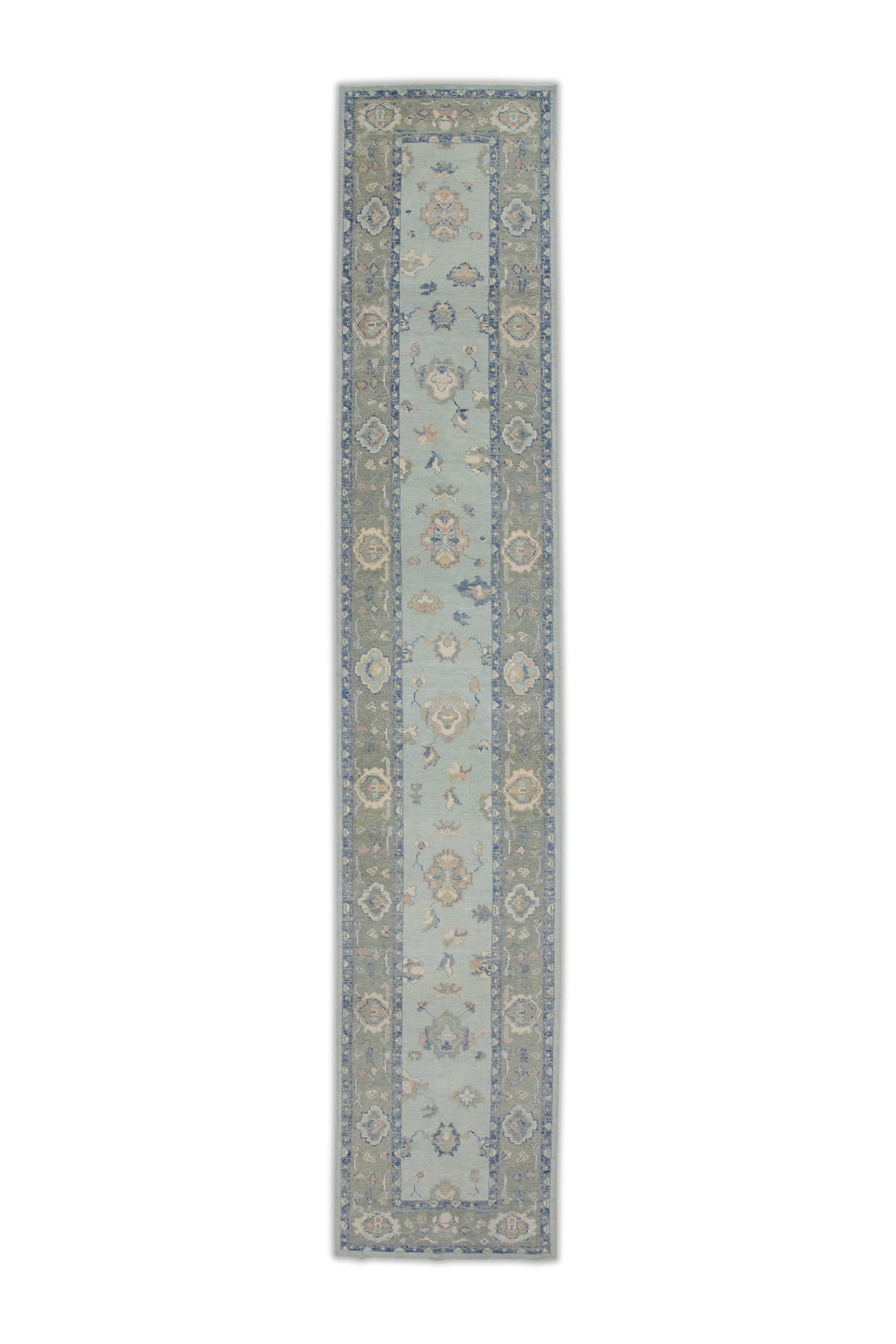 Turkish Oushak Rug 3' x 16'1" #7725