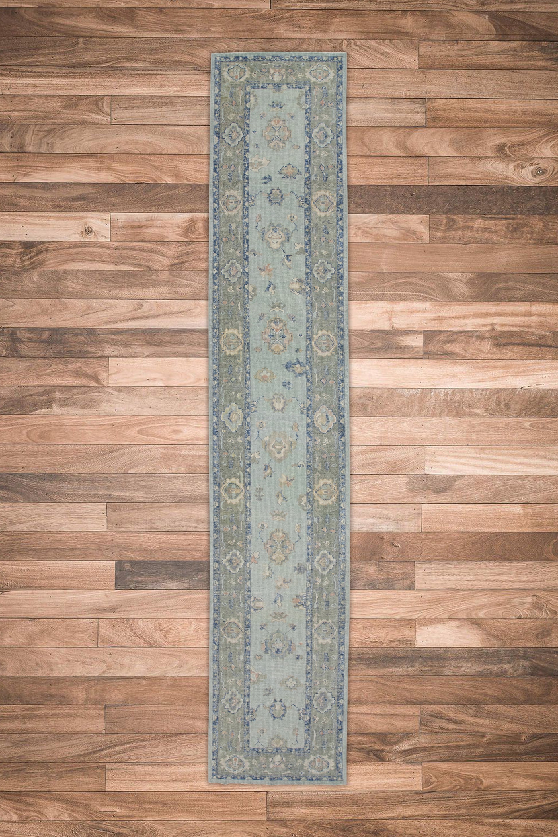 Turkish Oushak Rug 3' x 16'1" #7725
