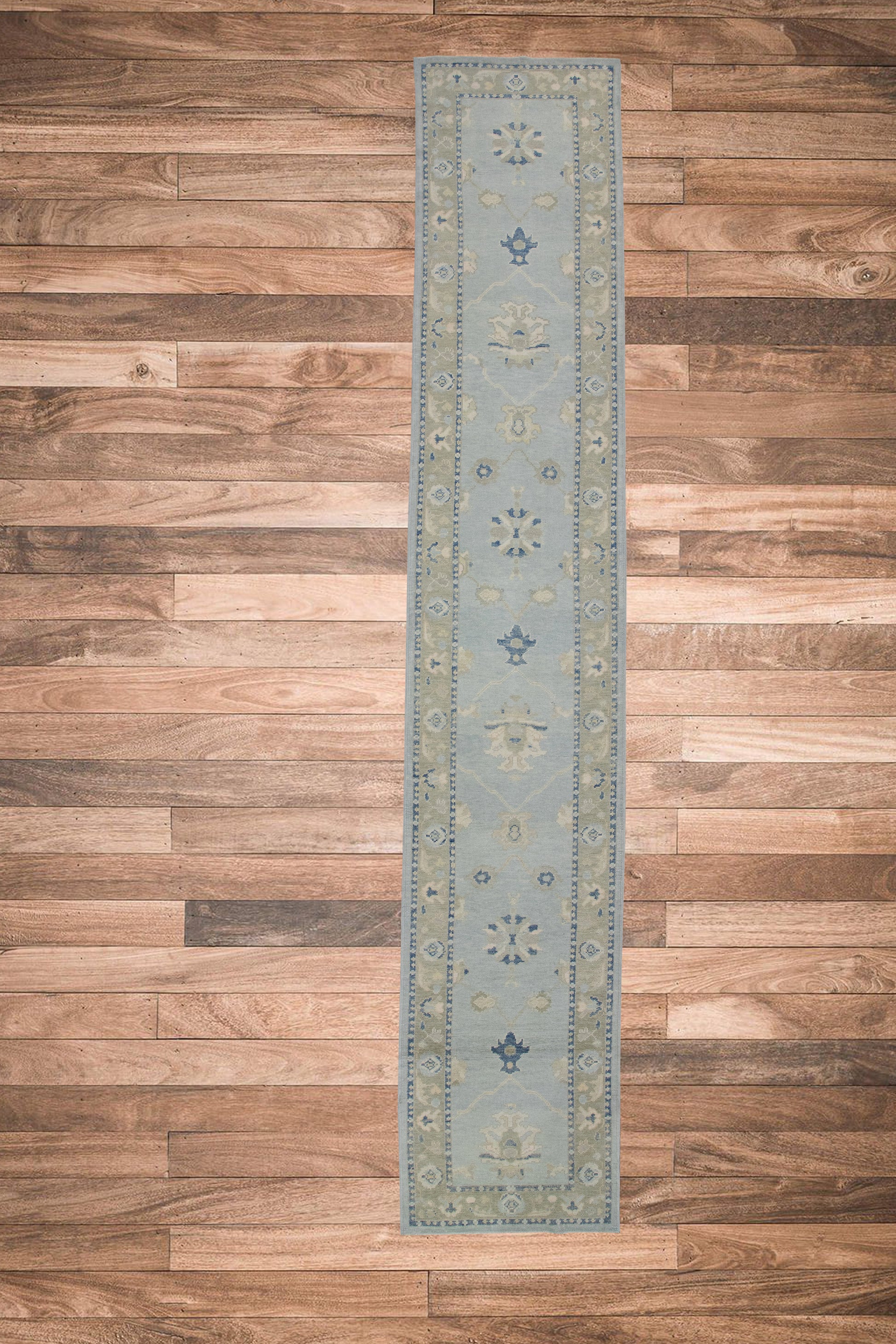 Turkish Oushak Rug 3' x 16'6" #7622