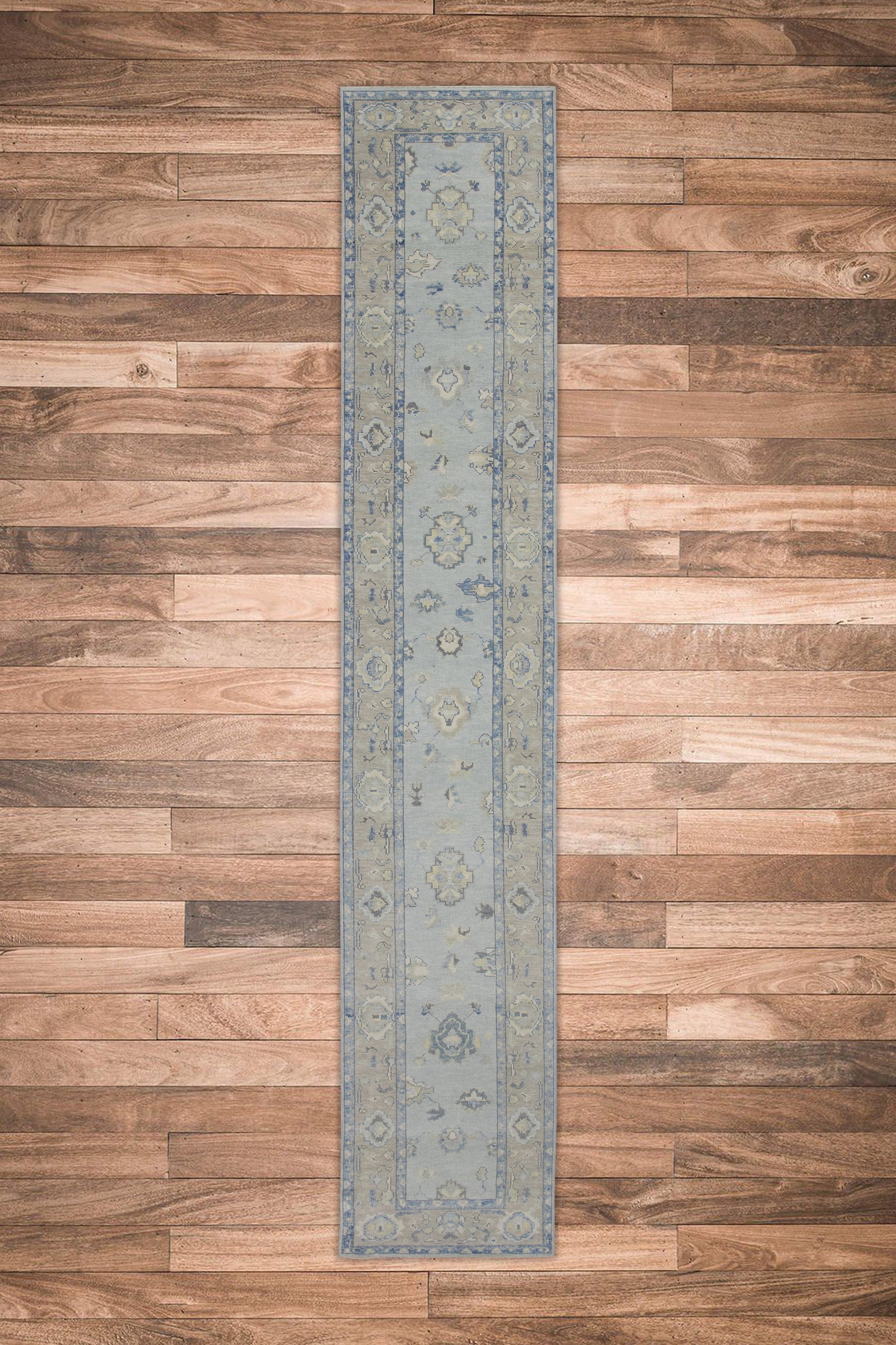 Turkish Oushak Rug 3' x 16'3" #7654