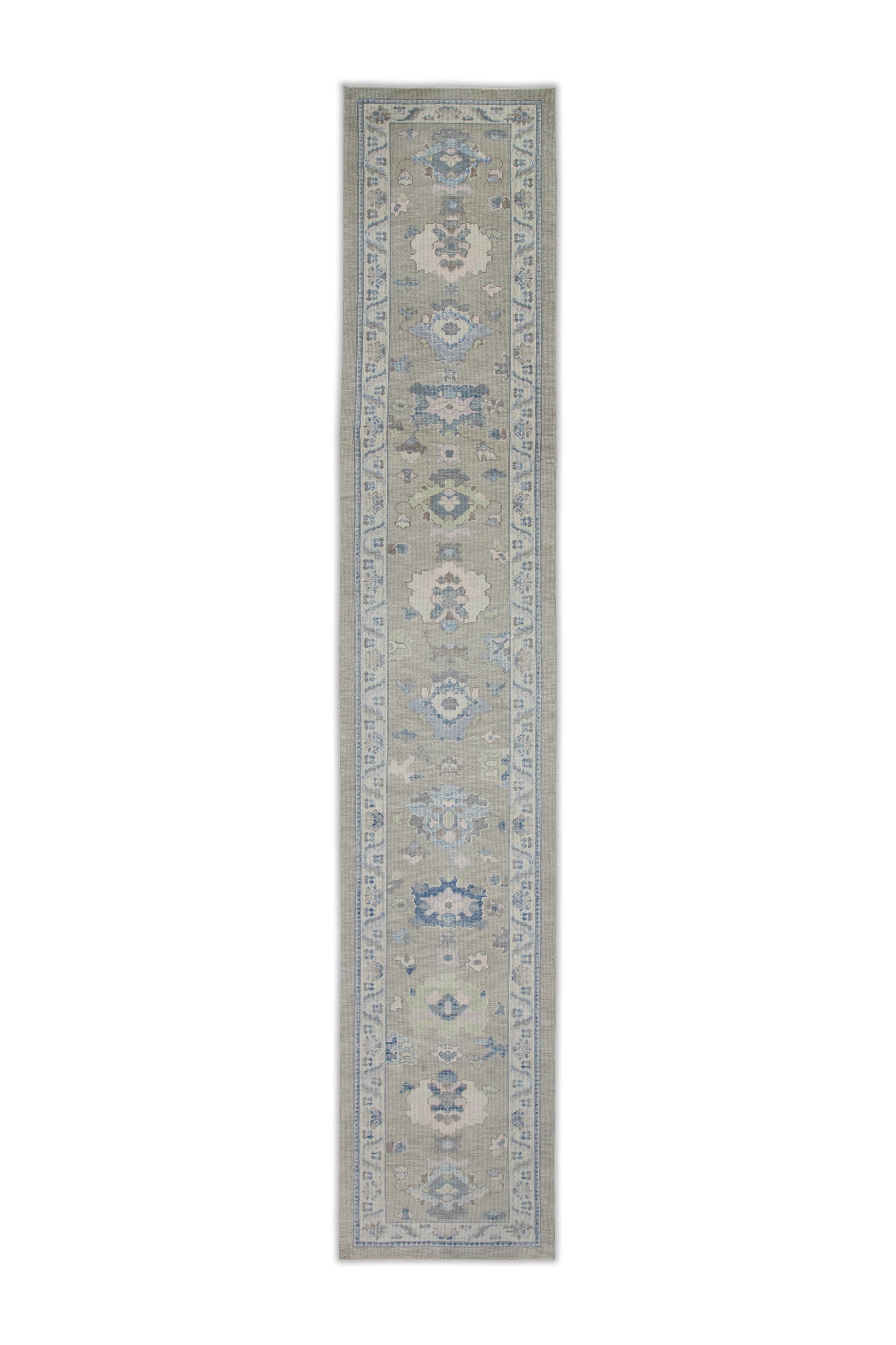 Turkish Oushak Rug 3' x 16'3" #7666