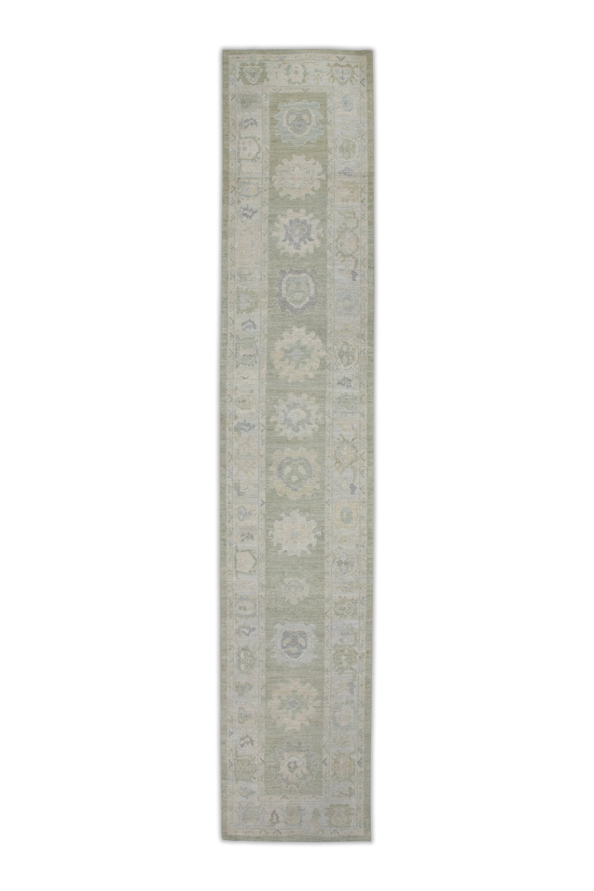 Turkish Oushak Rug 3'2" x 16'9" #8260