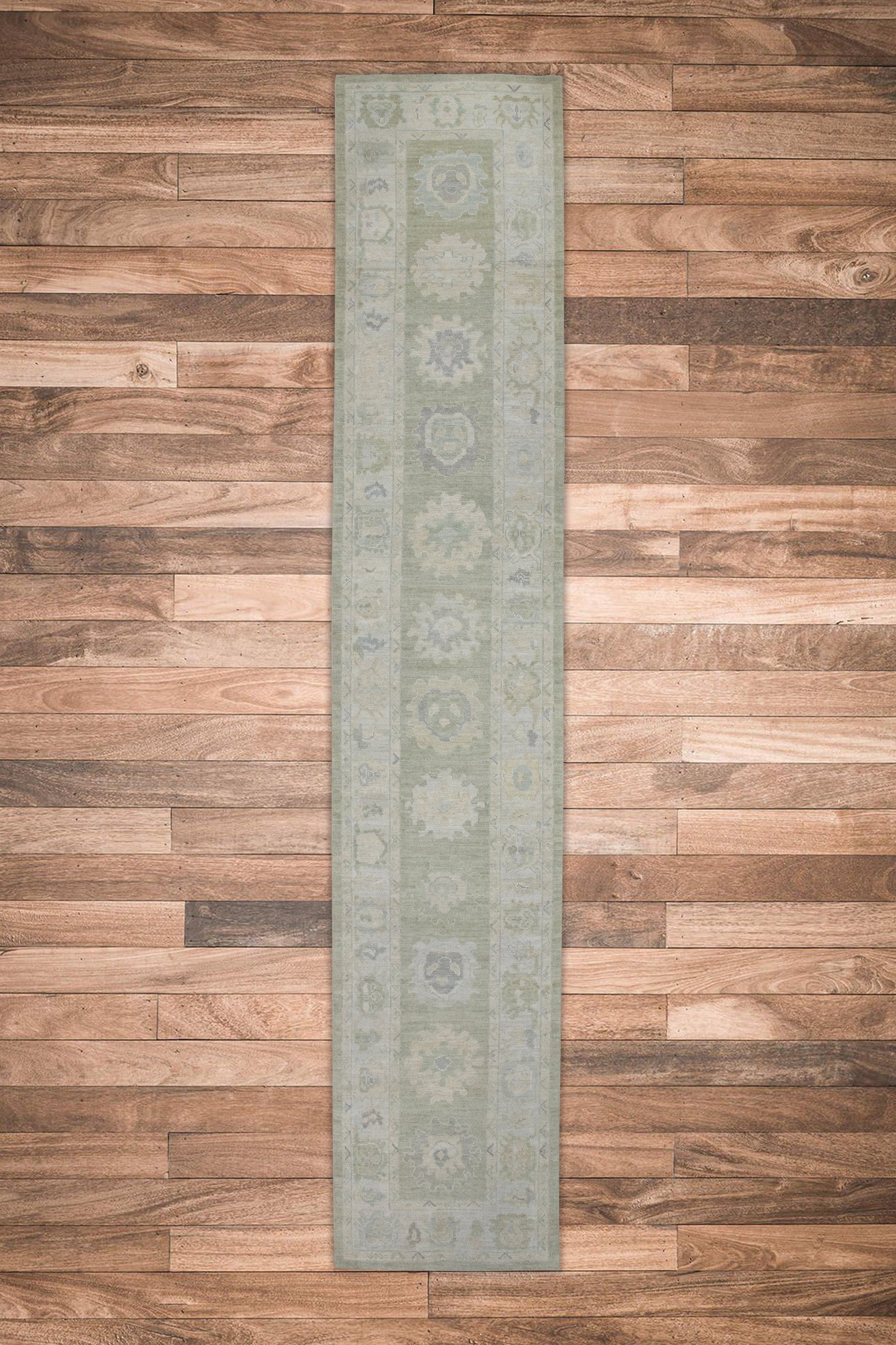 Turkish Oushak Rug 3'2" x 16'9" #8260