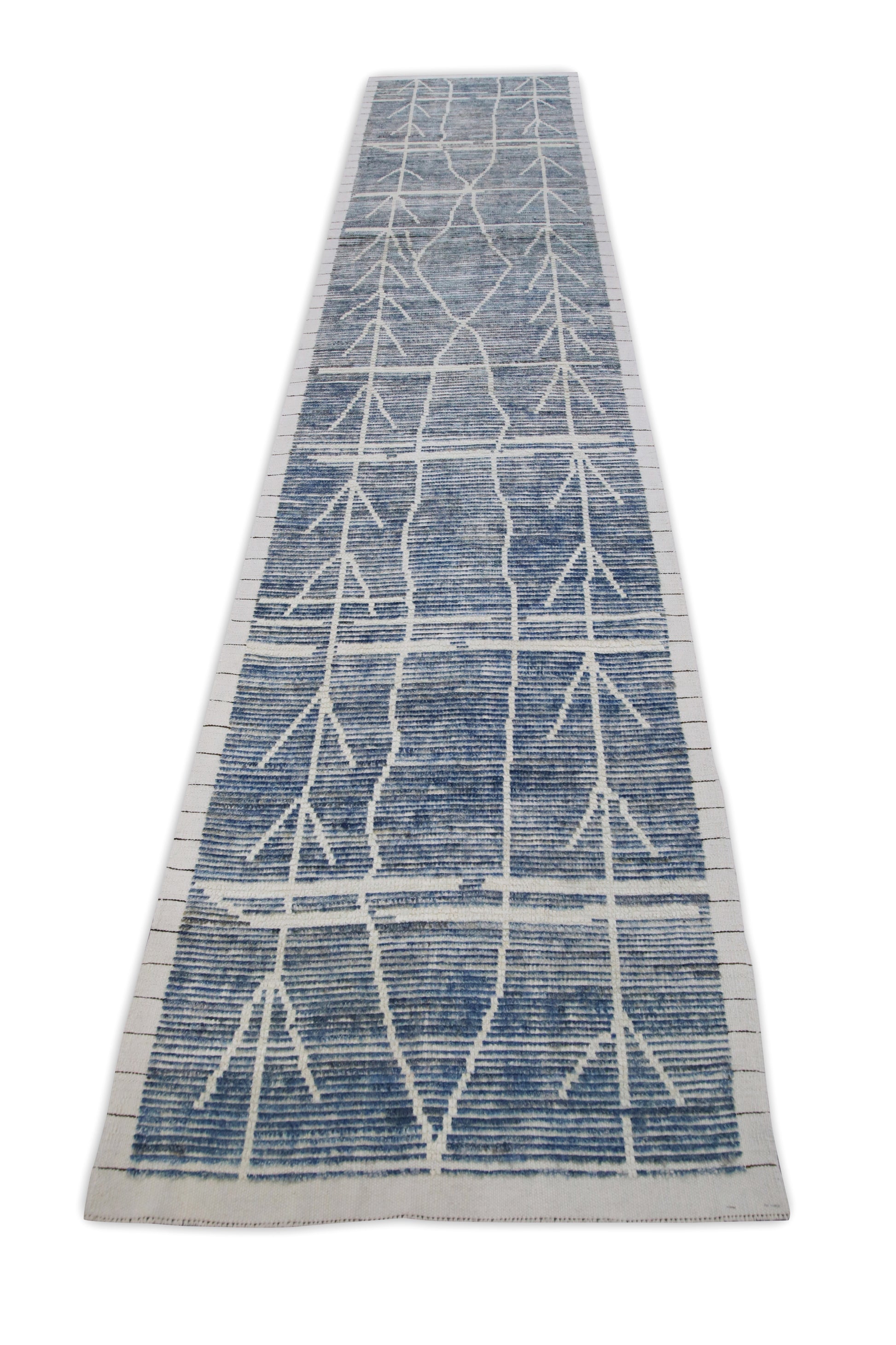 Turkish Tulu Rug Hand Knotted 3'2" x 14'10" #7669