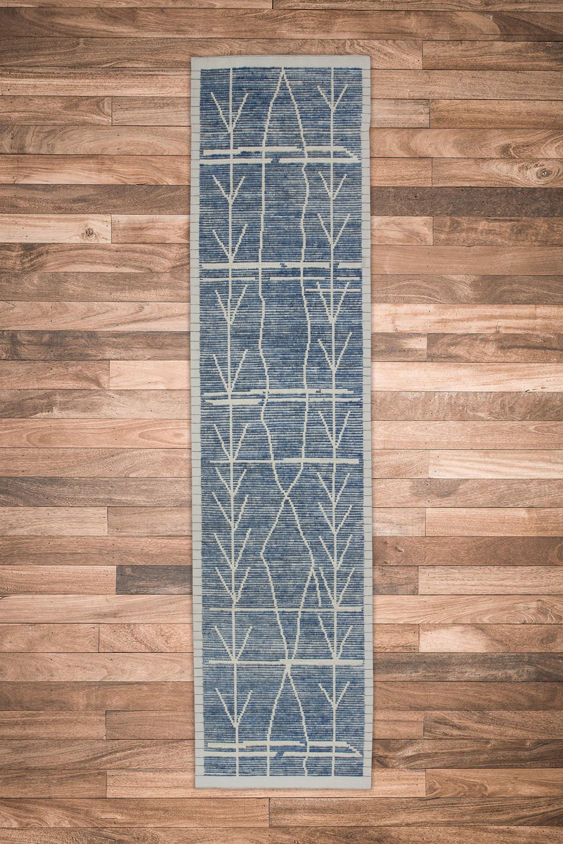 Turkish Tulu Rug Hand Knotted 3'2" x 12'6" #7728