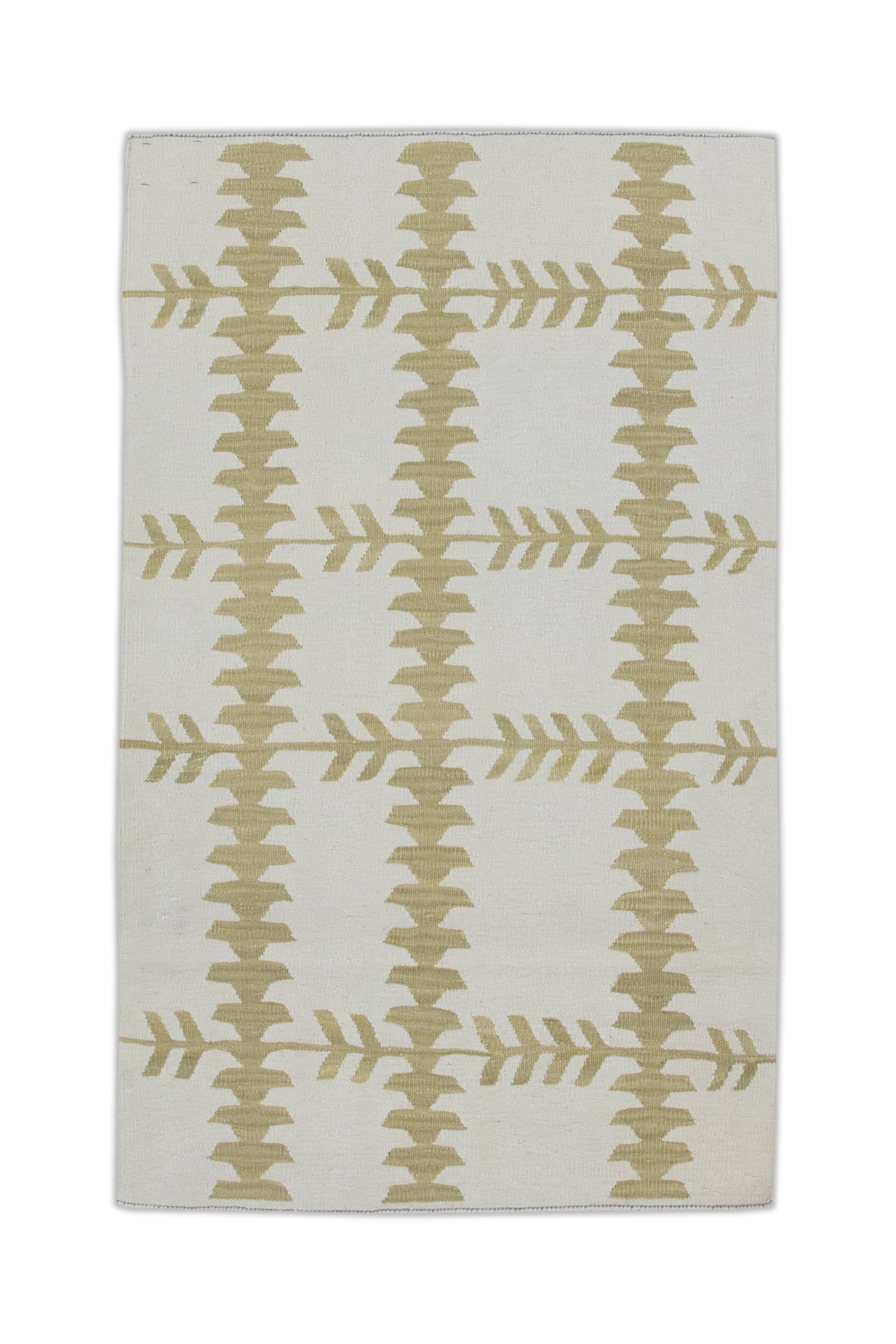 Oriental Flatweave Turkish Kilim 3'11" x 4'9" #7592
