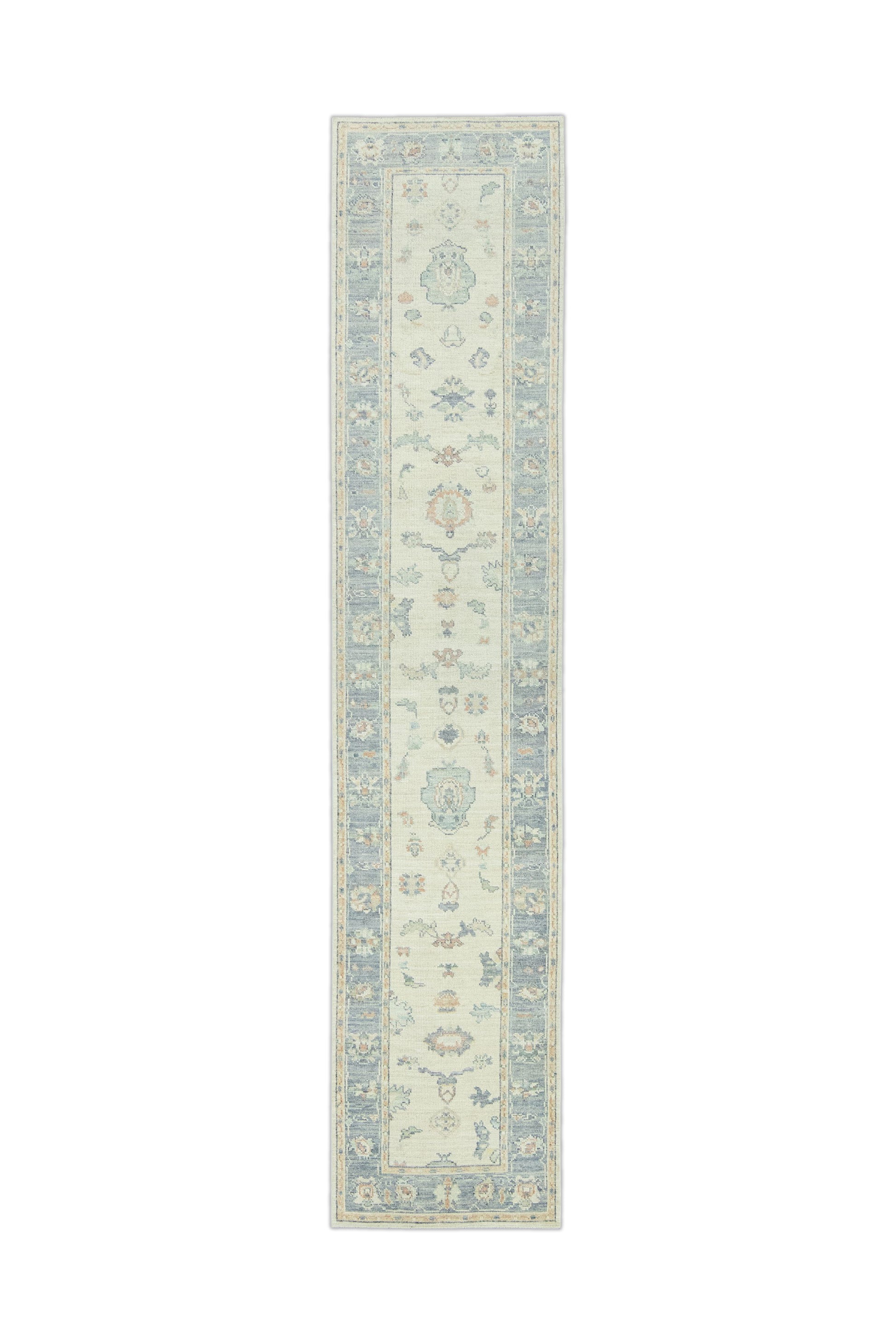 Turkish Oushak Rug 2'11" x 14'3" #15082