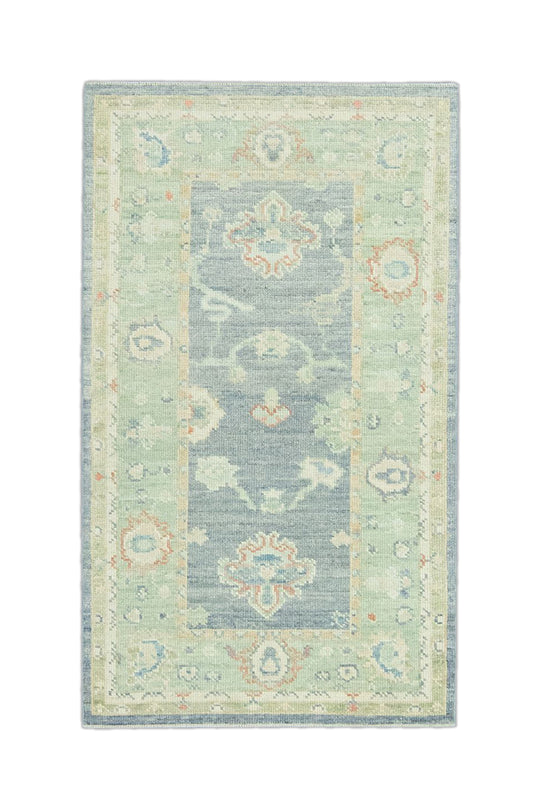 #1531 Turkish Oushak 3'2" x 5'3"