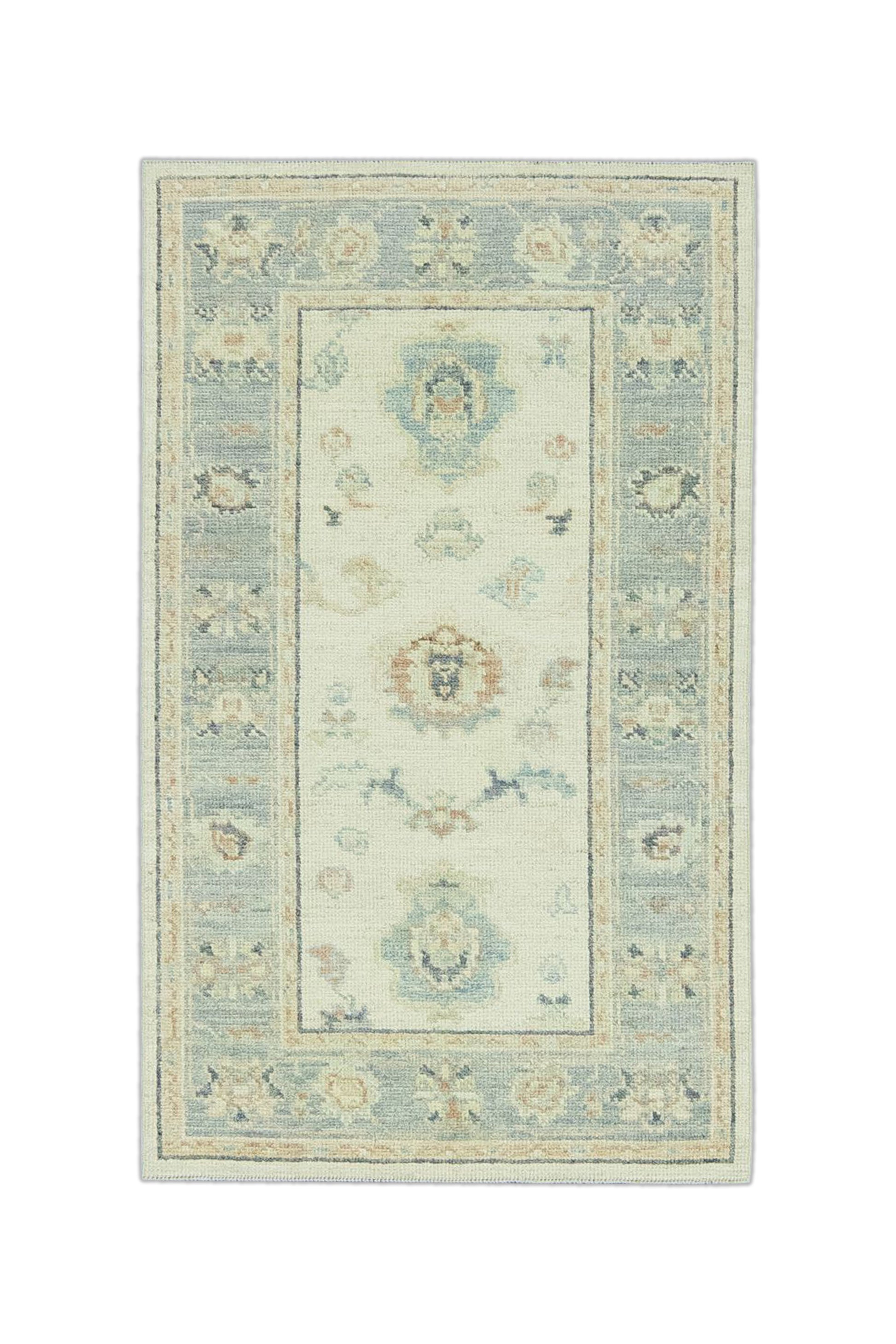 Turkish Oushak Rug 3'1" x 5'4" #15069