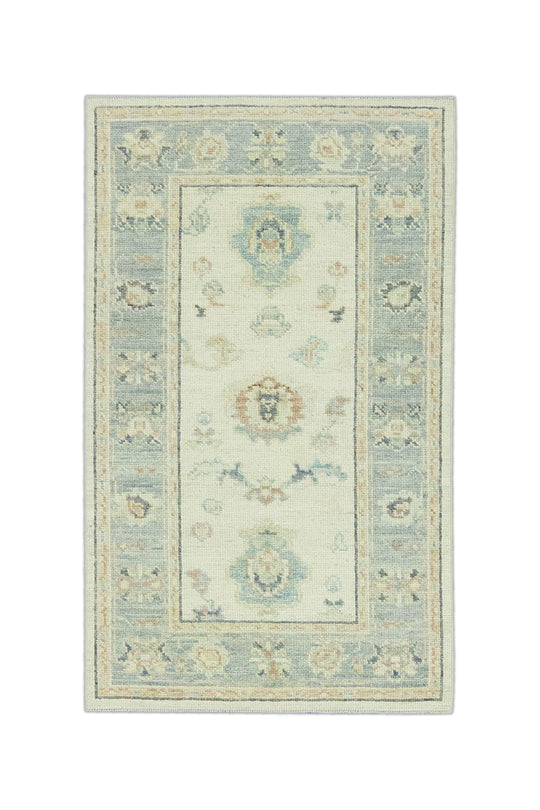 #15069 Turkish Oushak 3'1" x 5'4"