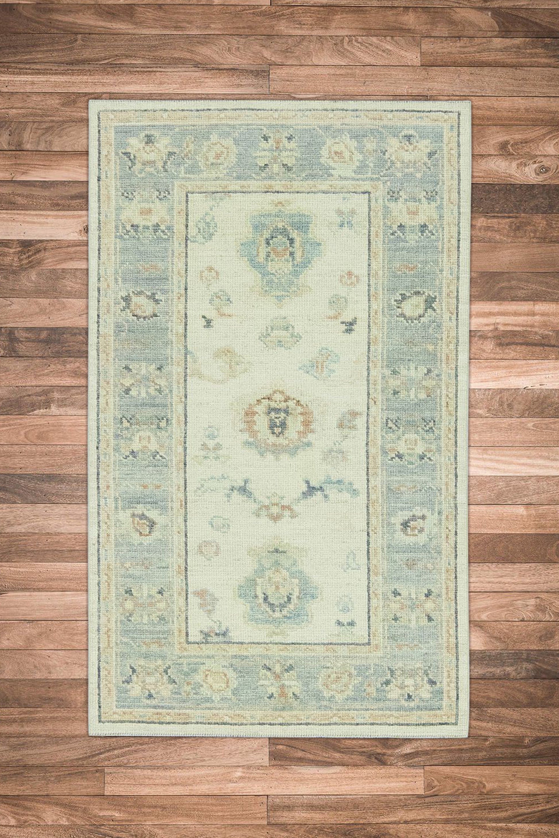 Turkish Oushak Rug 3'1" x 5'4" #15069