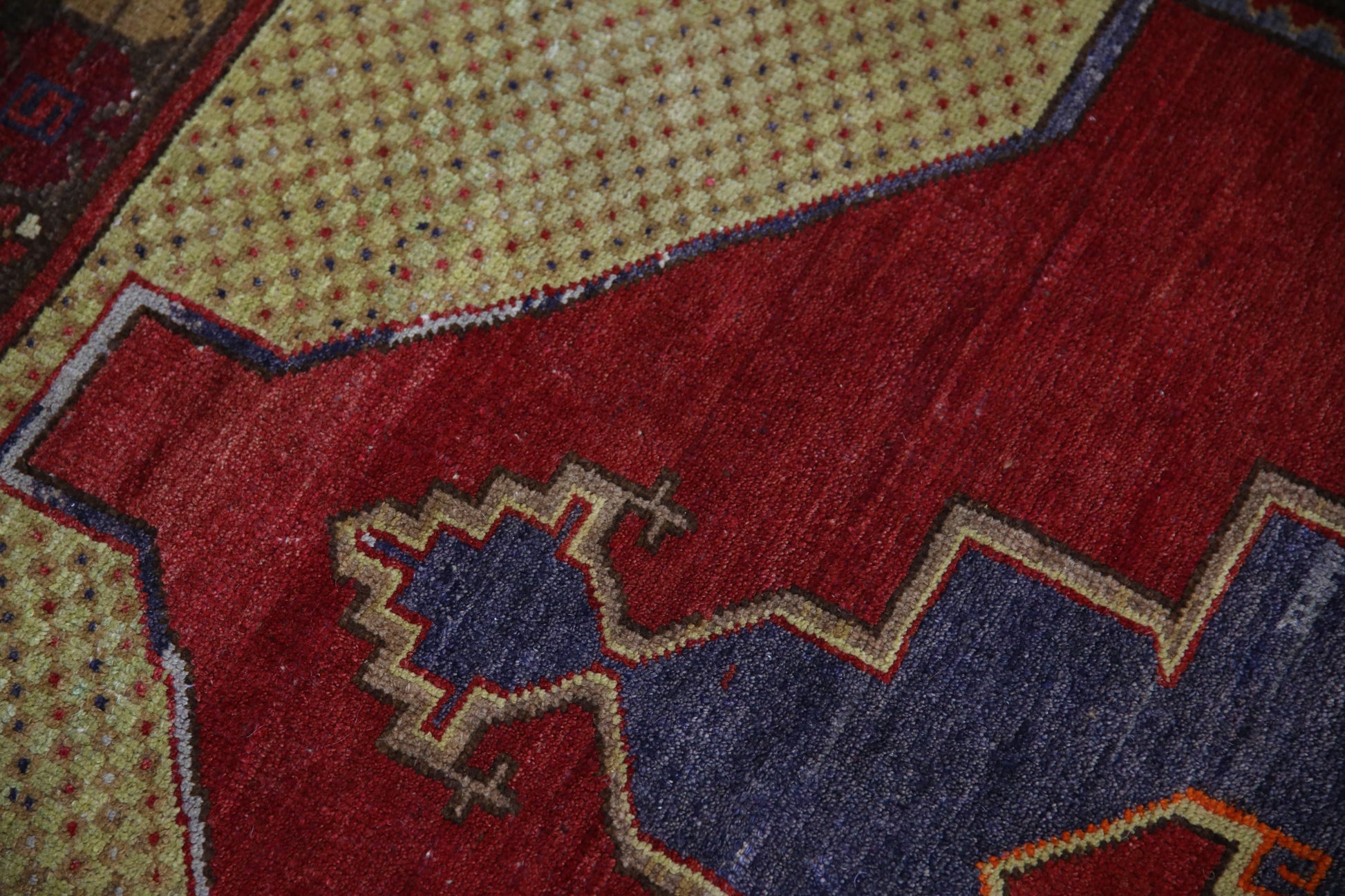 Turkish Vintage Anatolian Rug 3'8" x 5'1" #1044