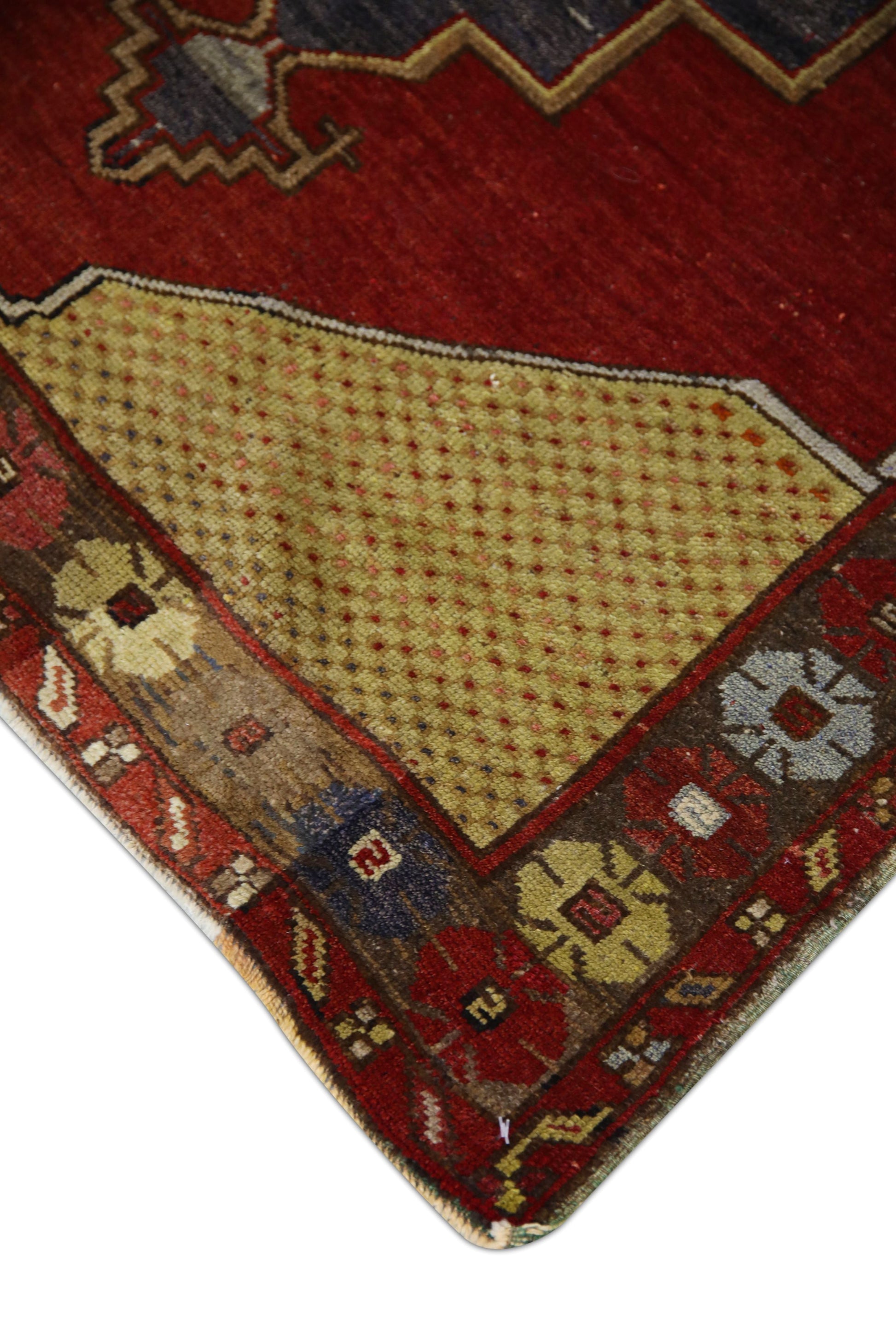 Turkish Vintage Anatolian Rug 3'8" x 5'1" #1044