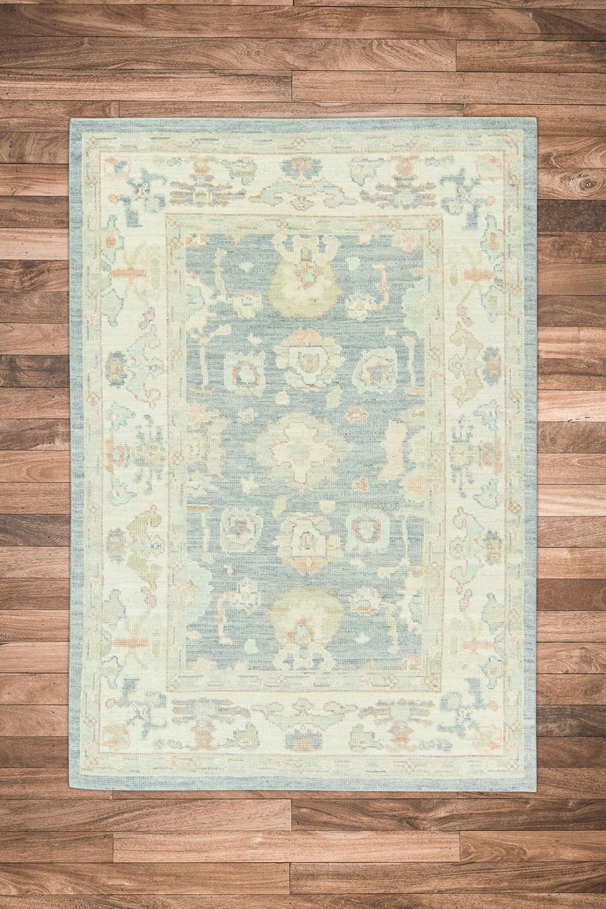 Turkish Oushak Rug 5'1" x 7'3" #15084