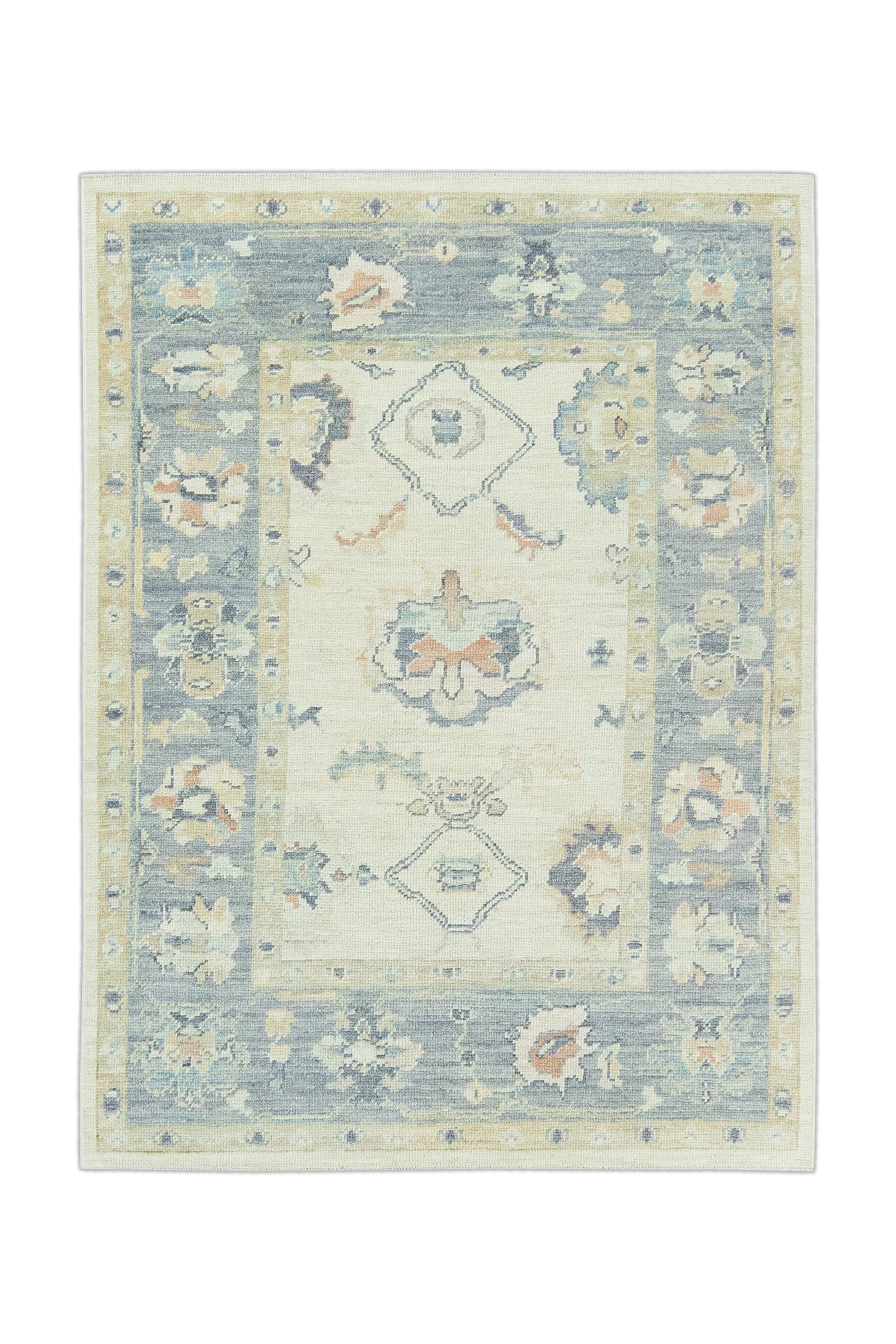 Turkish Oushak Rug 5'1" x 6'10" #15056