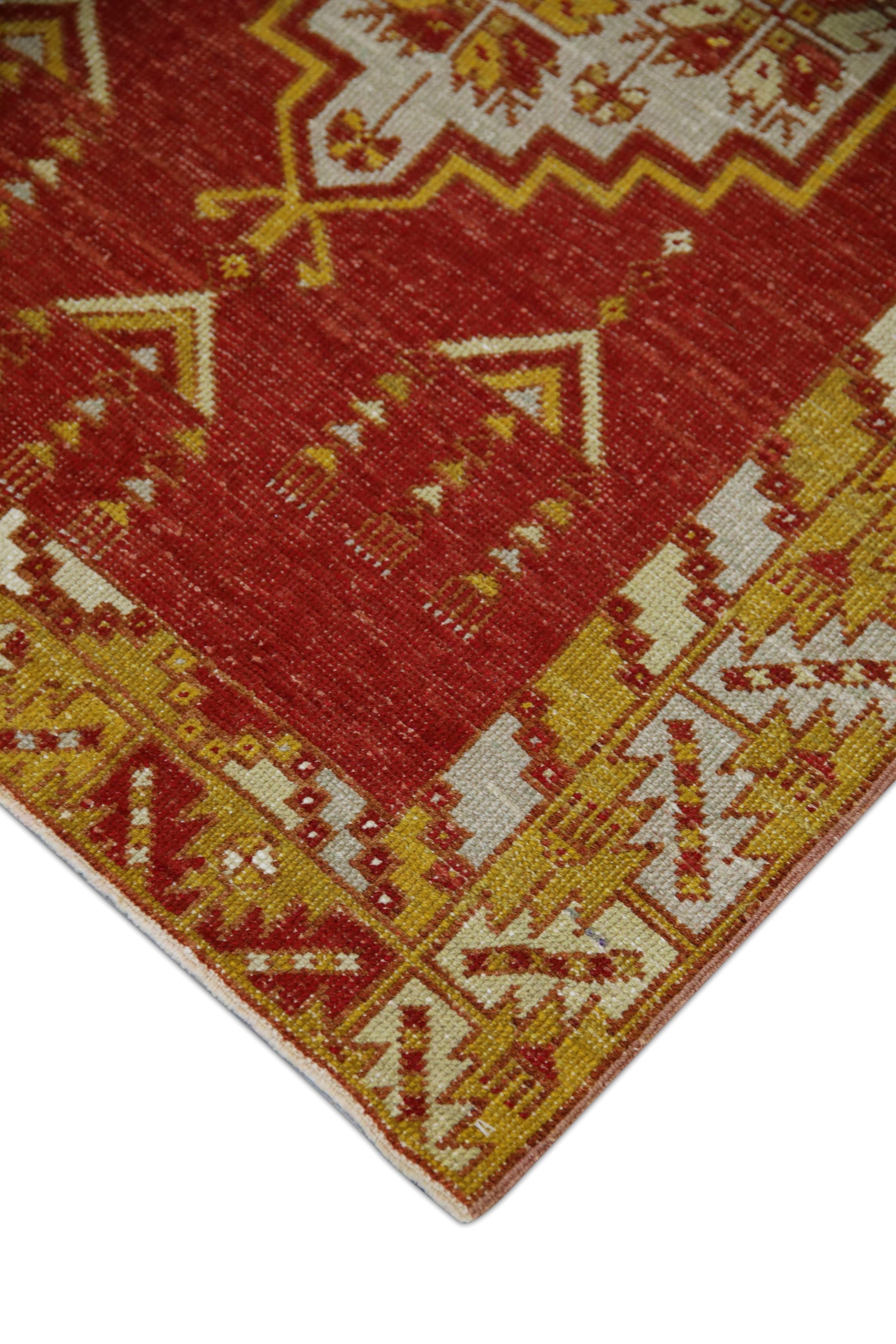 Turkish Vintage Anatolian Rug 3'2" x 4'5" #1041