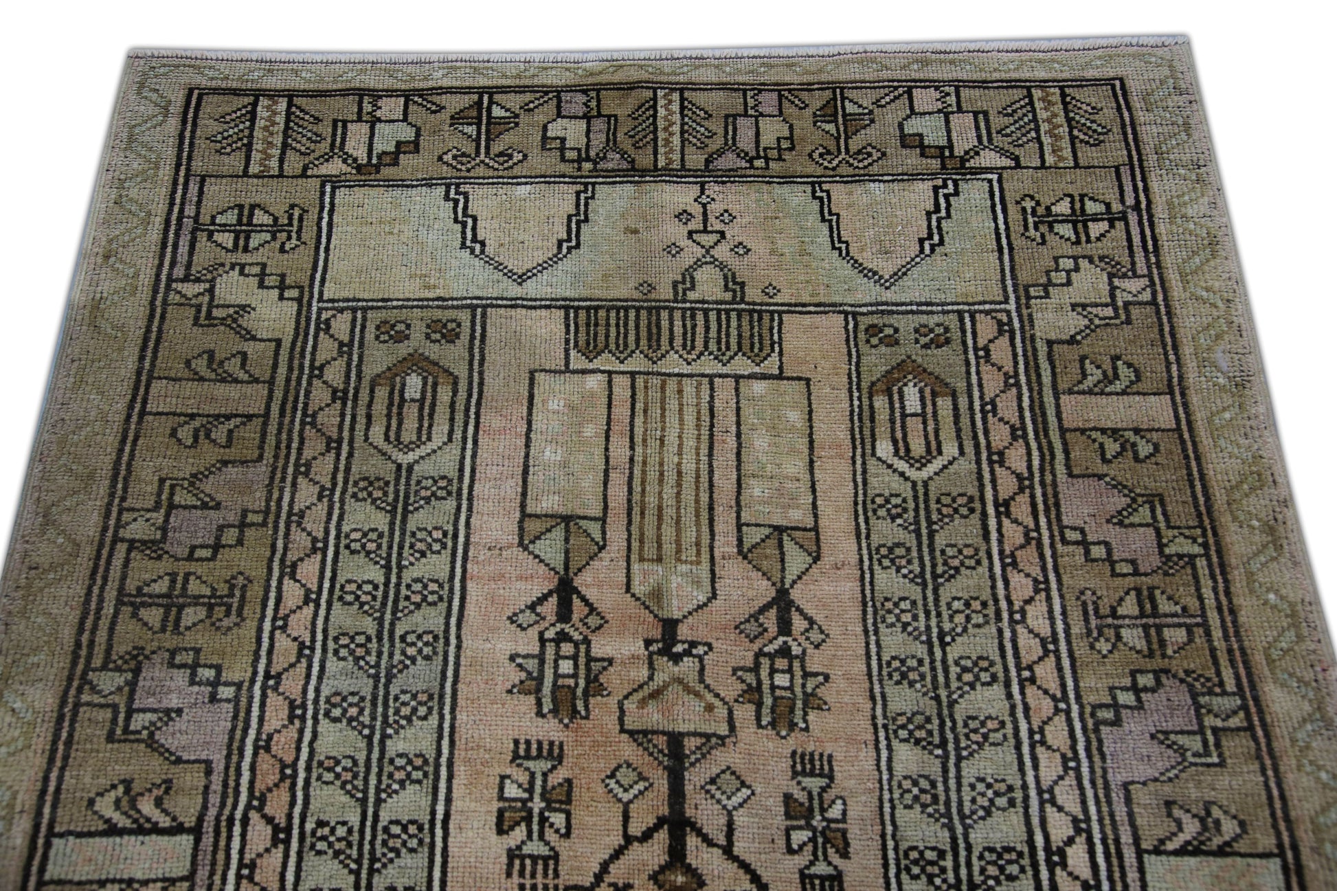 Turkish Vintage Anatolian Rug 4'3" x 7'5" #1040