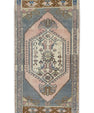 Oriental Hand Knotted Vintage Turkish Mini Rug 1'8" x 3'4" #8724