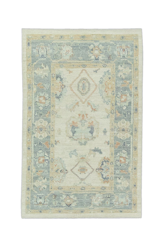 #15005 Turkish Oushak 4' x 6'2"