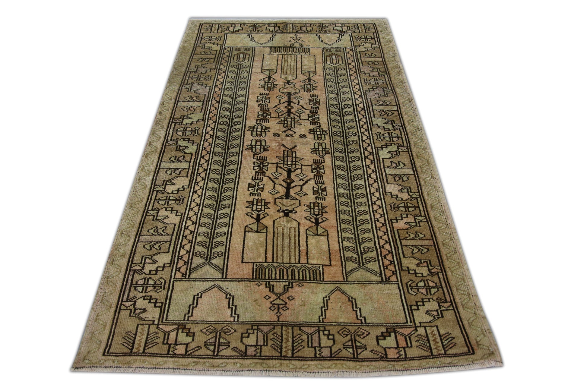Turkish Vintage Anatolian Rug 4'3" x 7'5" #1040